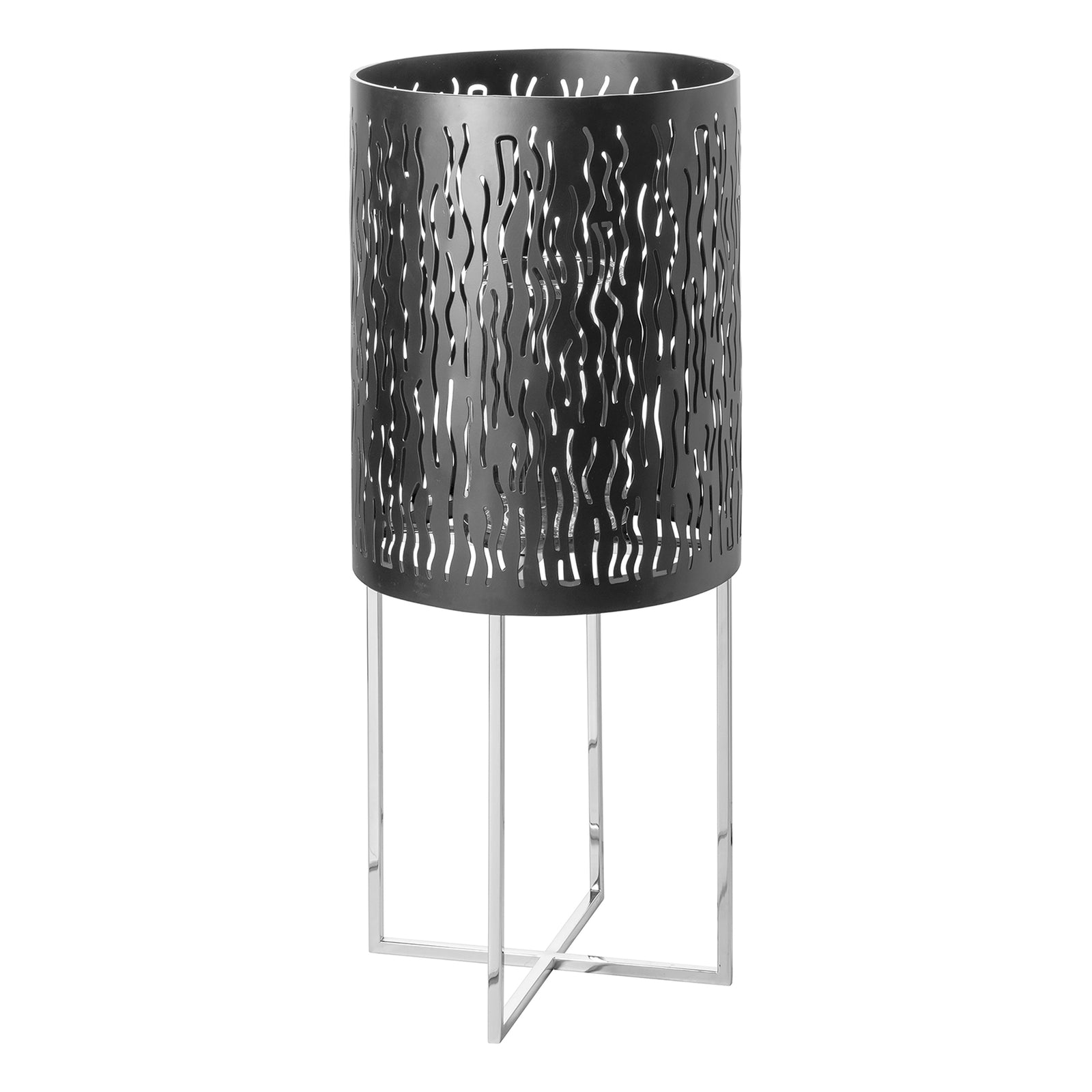 BACCUS Windlicht silberfarben