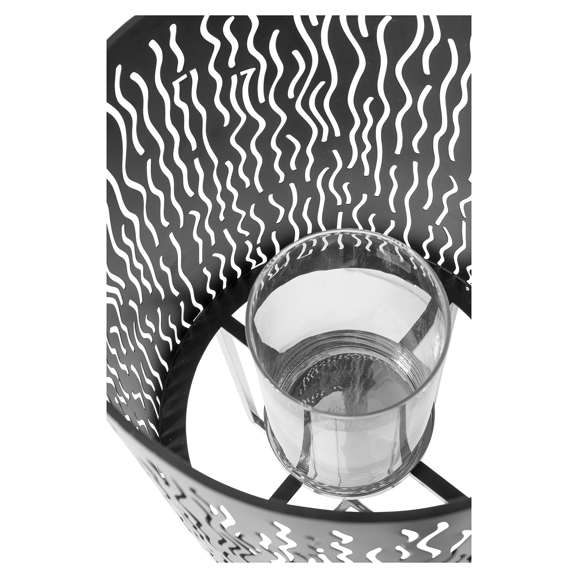 BACCUS Windlicht silberfarben