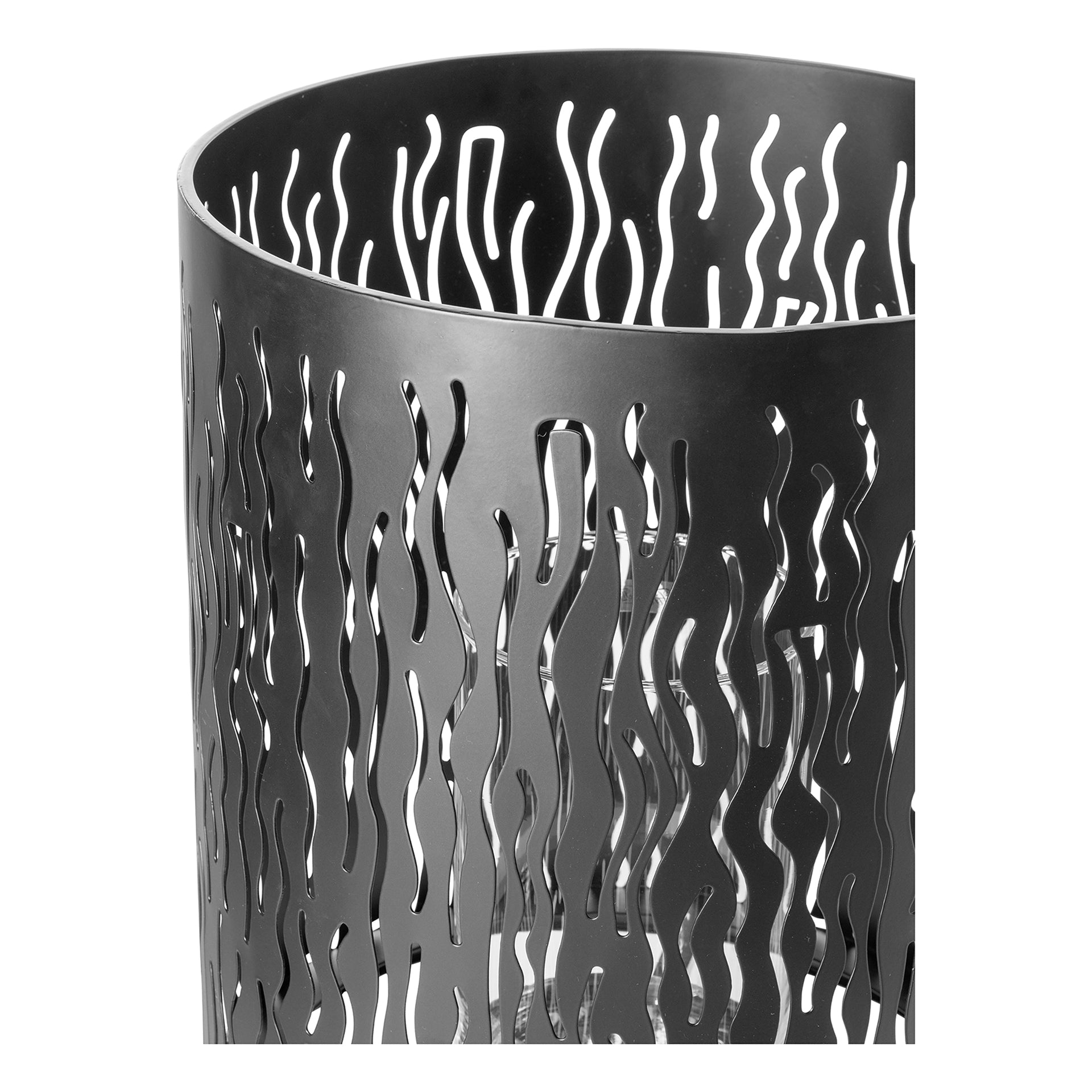 BACCUS Windlicht silberfarben