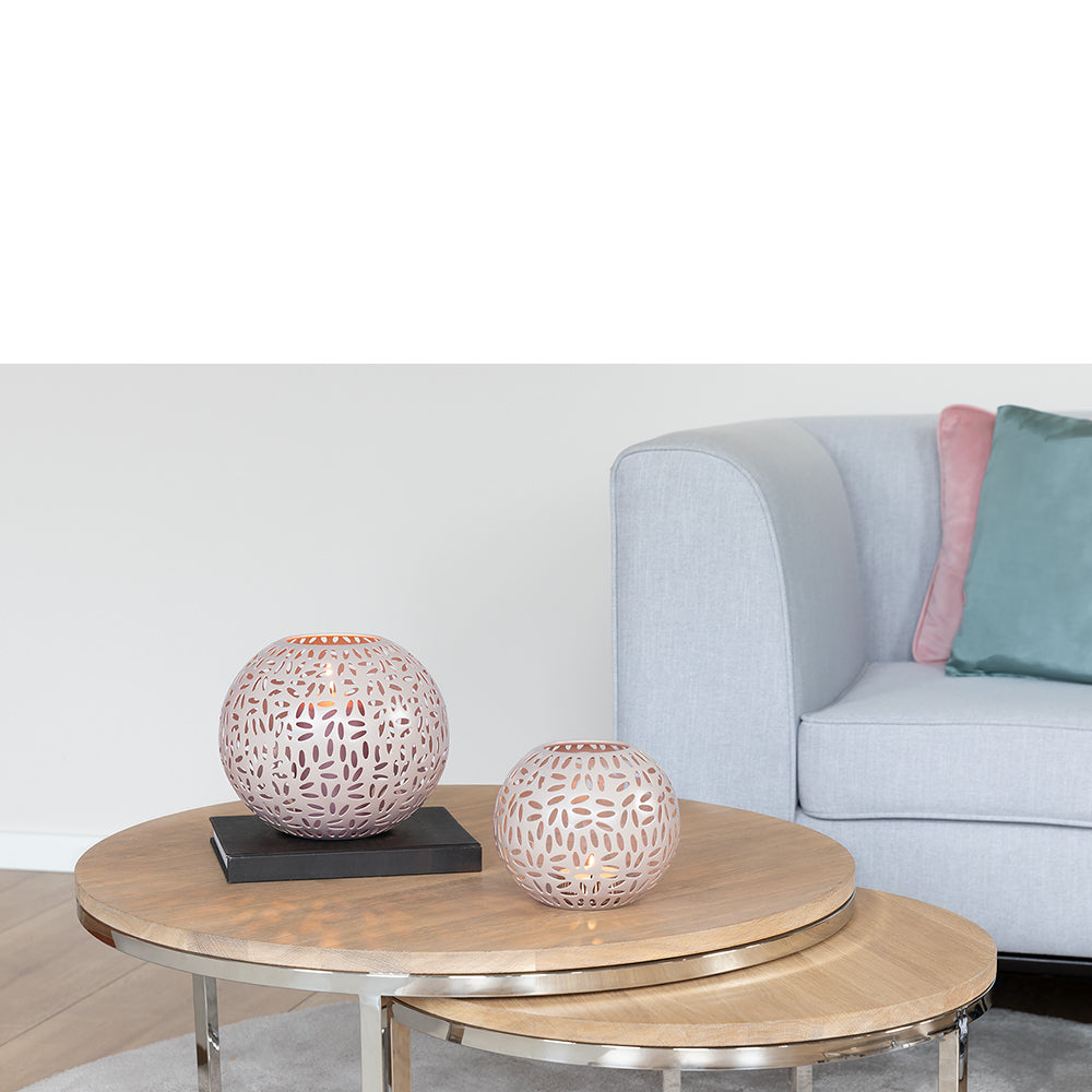 DARIA Windlicht rose