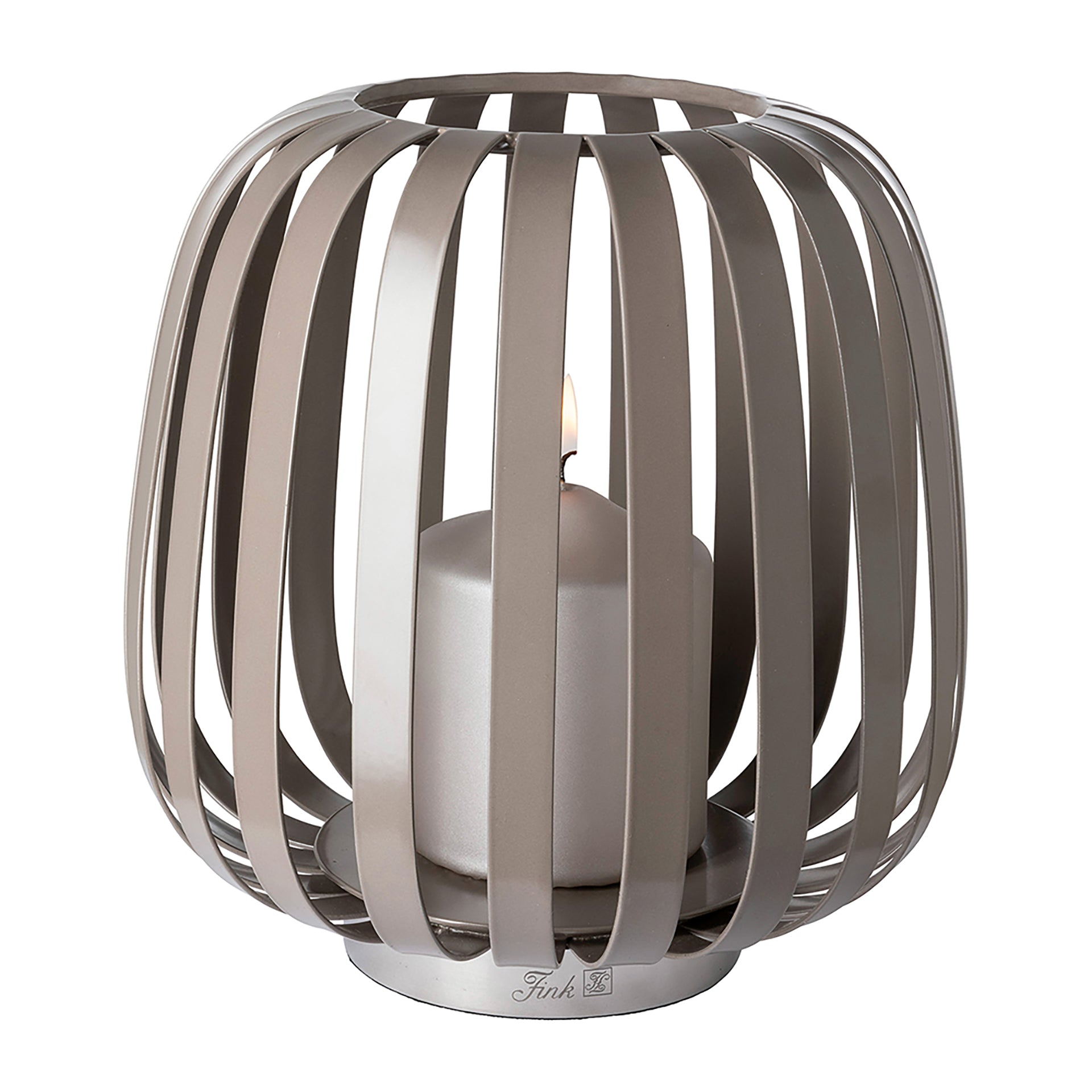 MAMBAIA Windlicht ohne Glas hellbraun