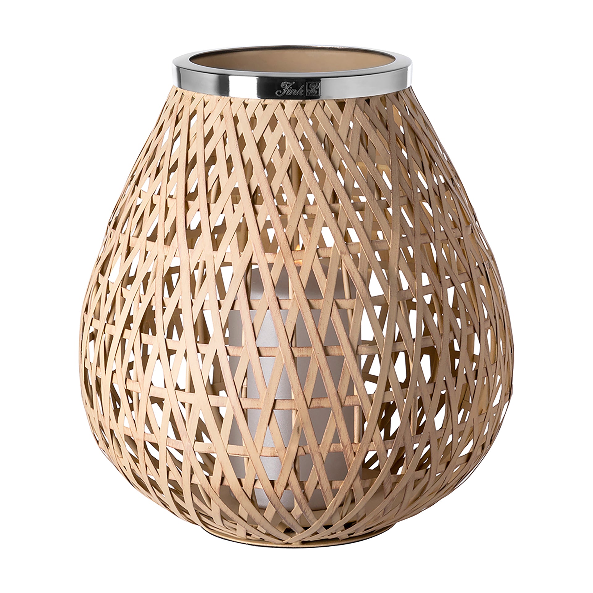 SHONA Windlicht ohne Glas natur