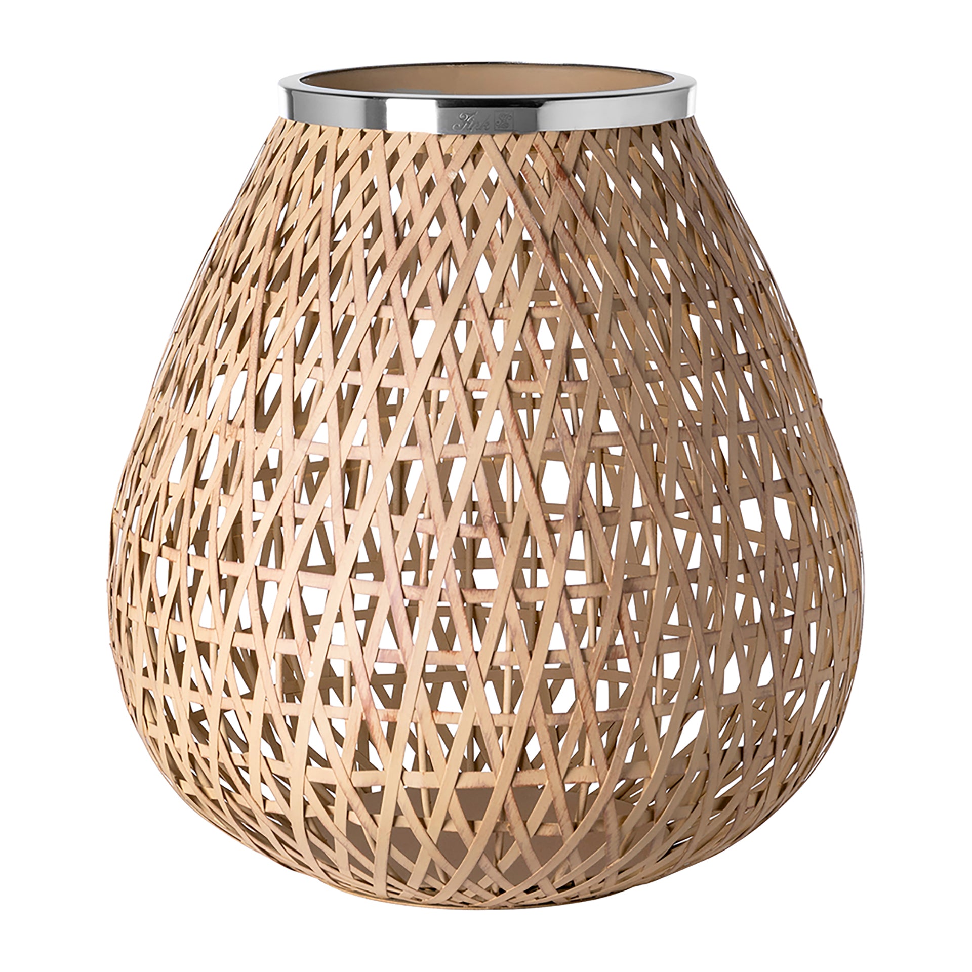 SHONA Windlicht ohne Glas natur