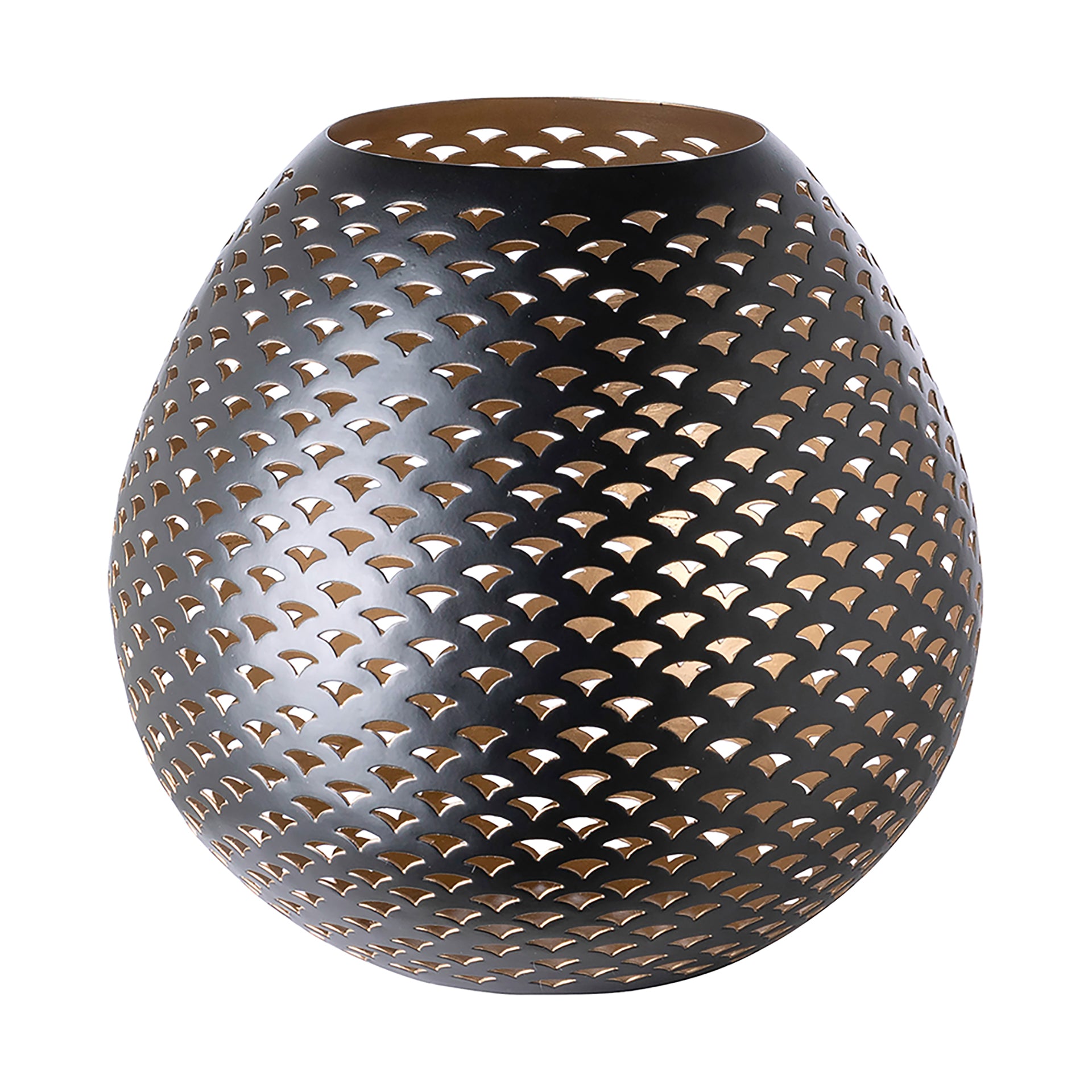 PALERA Windlicht ohne Glas goldfarben