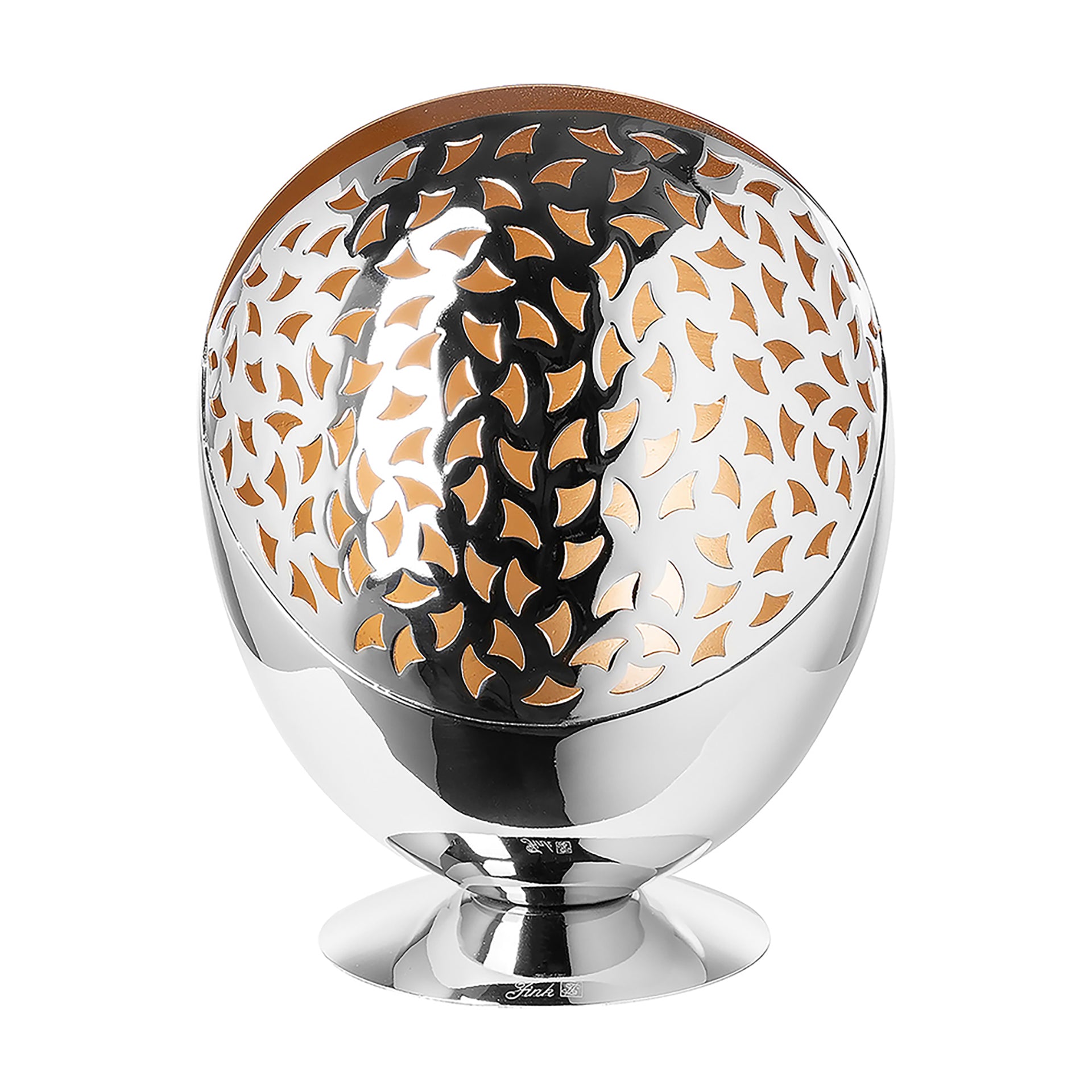 PURIA Windlicht ohne Glas goldfarben