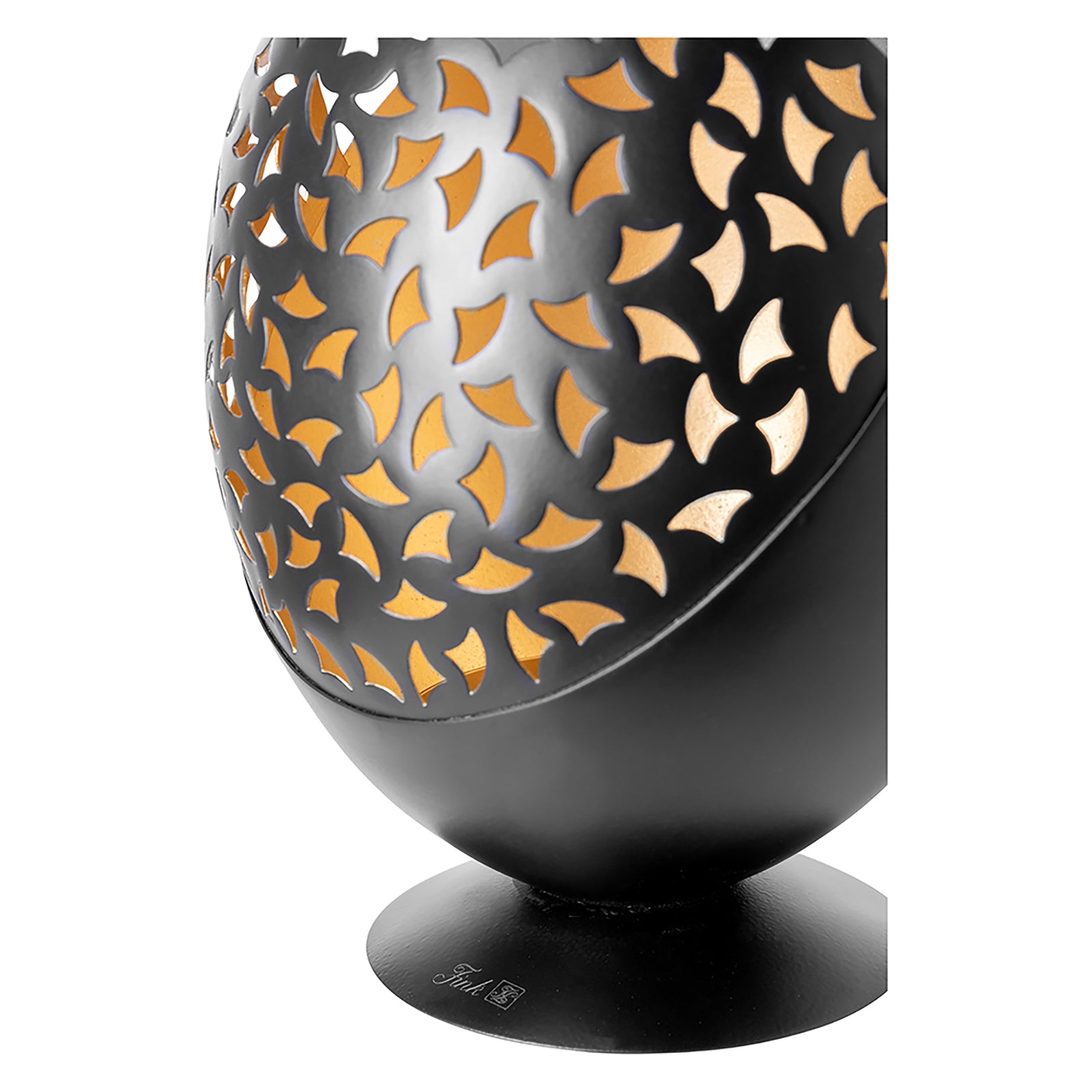 PURIA Windlicht ohne Glas goldfarben