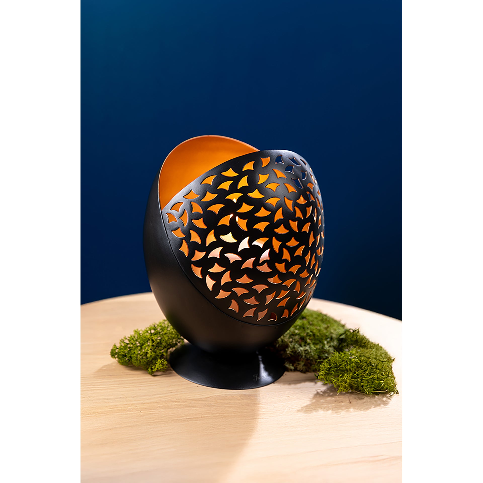 PURIA Windlicht ohne Glas goldfarben