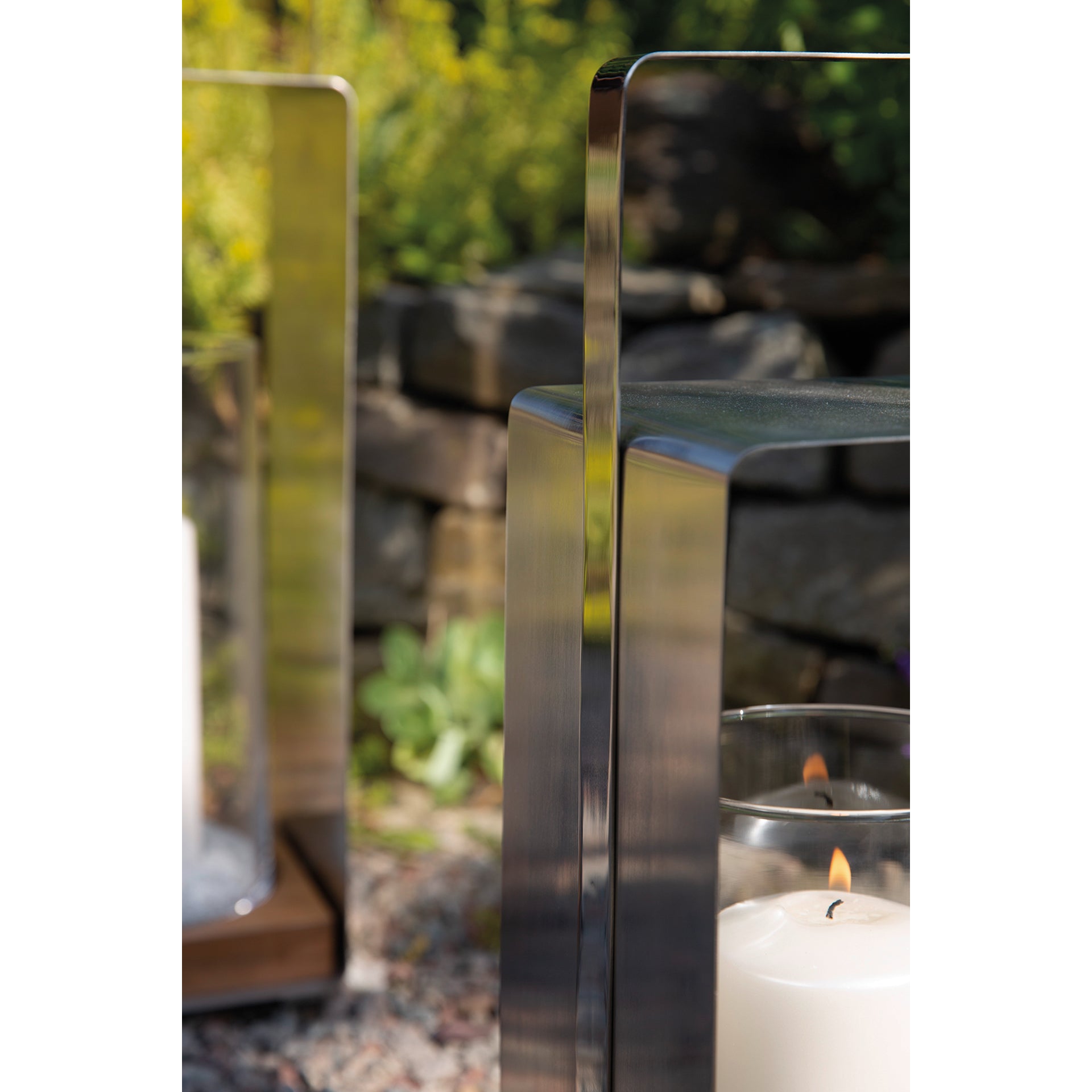 MAGNUS Laterne matt silber