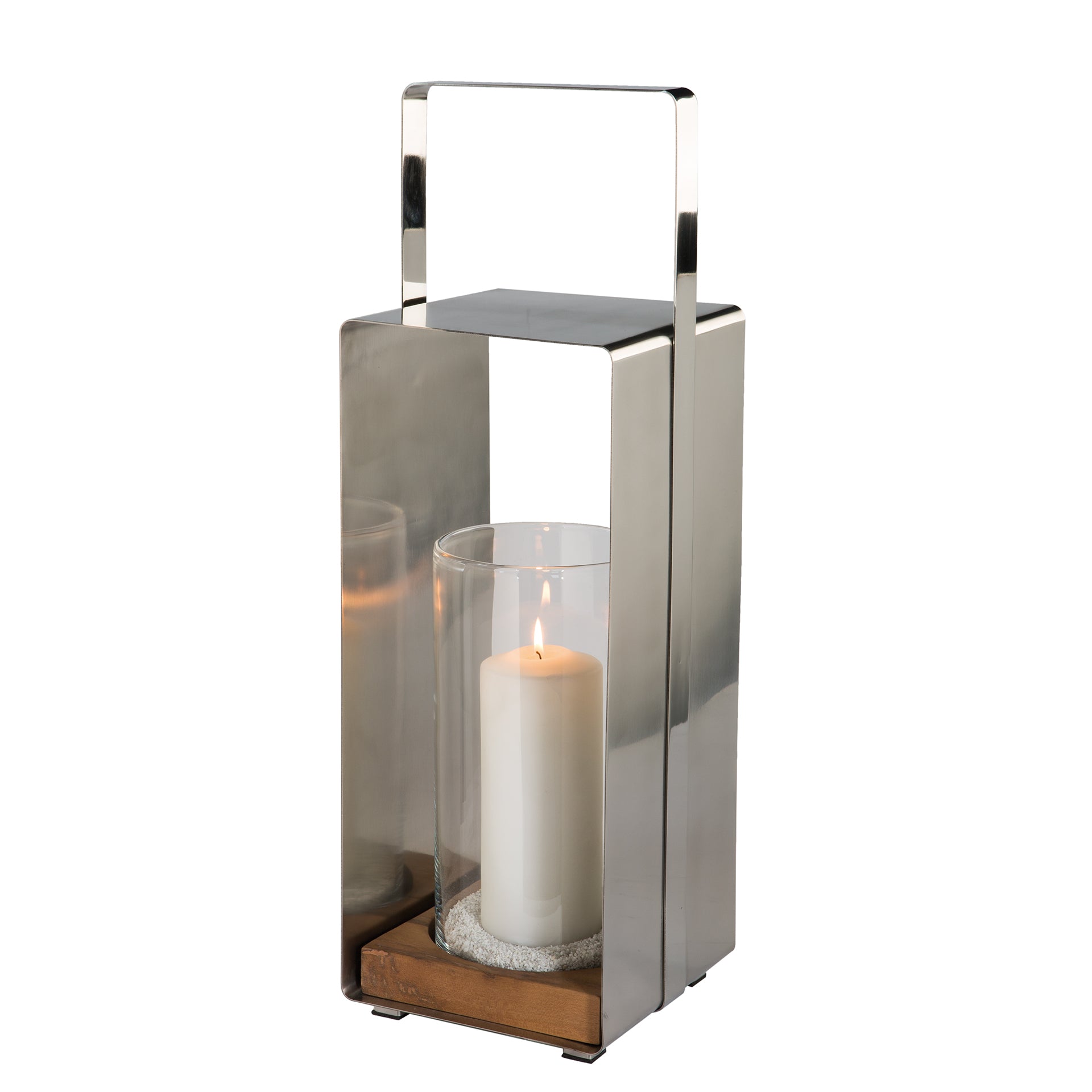 MAGNUS Laterne matt silber