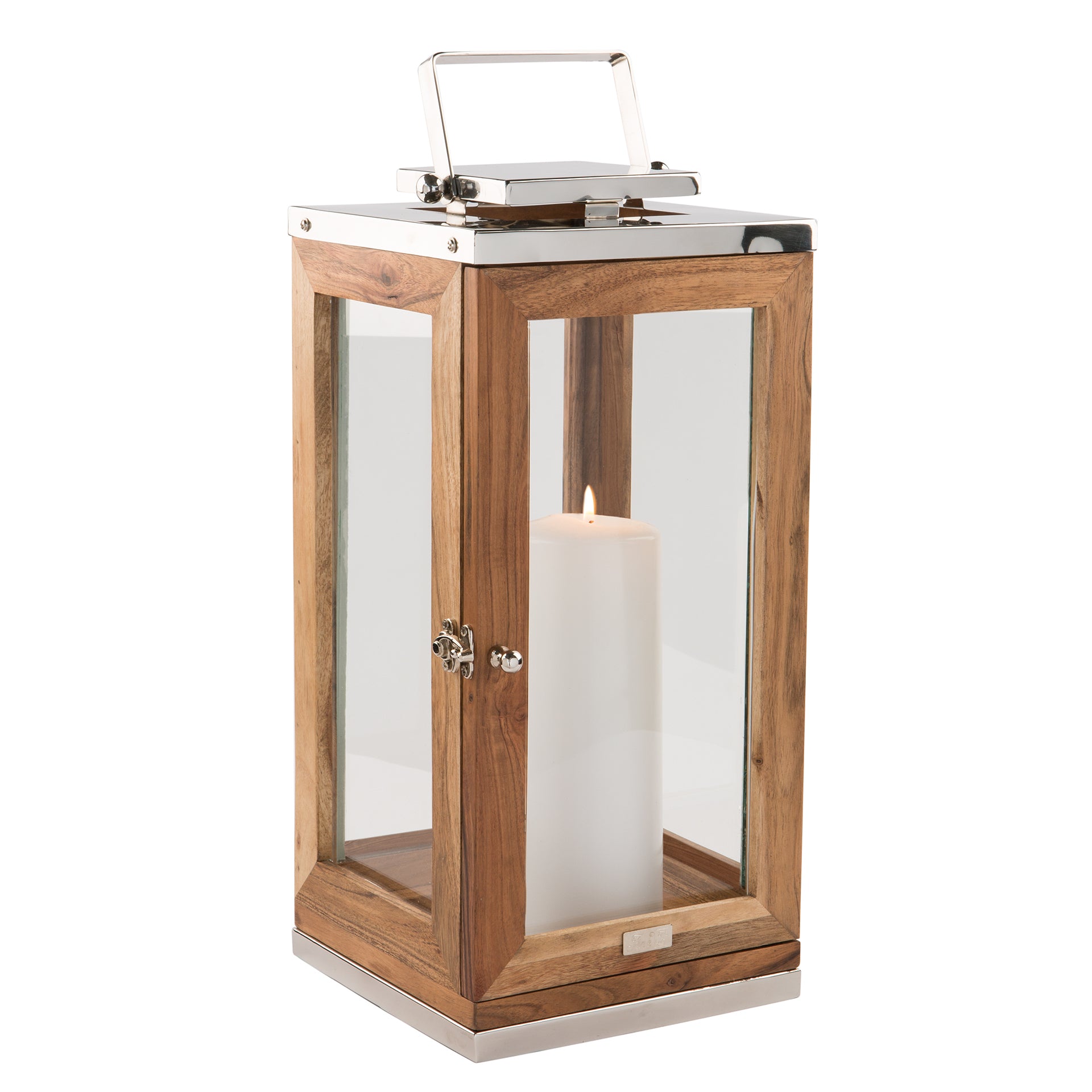 TOLEDO Laterne silberfarben