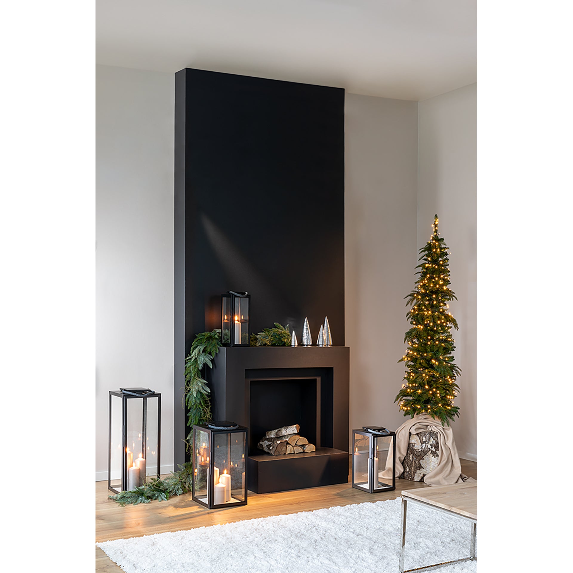 SEVILLA Laterne schwarz