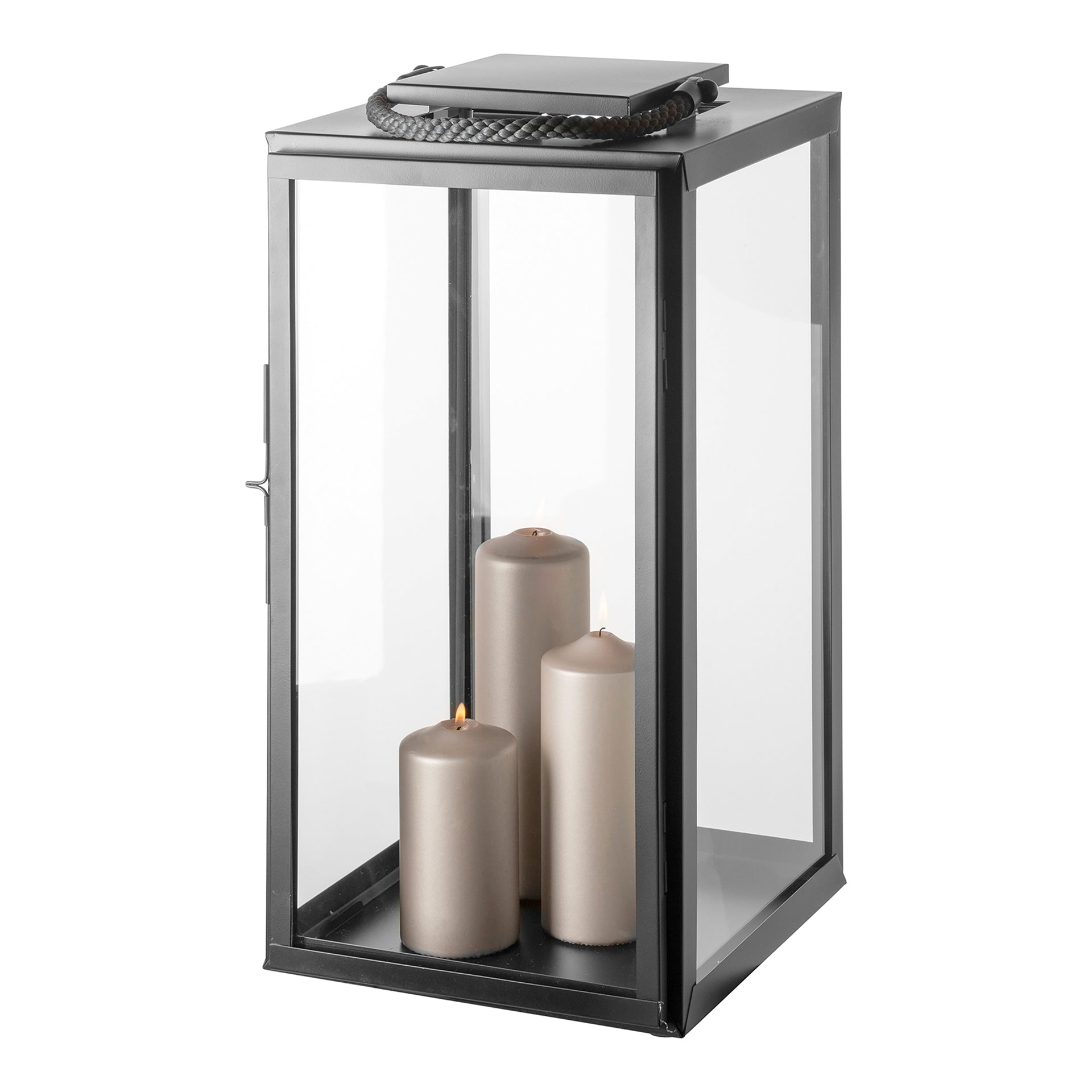 SEVILLA Laterne schwarz