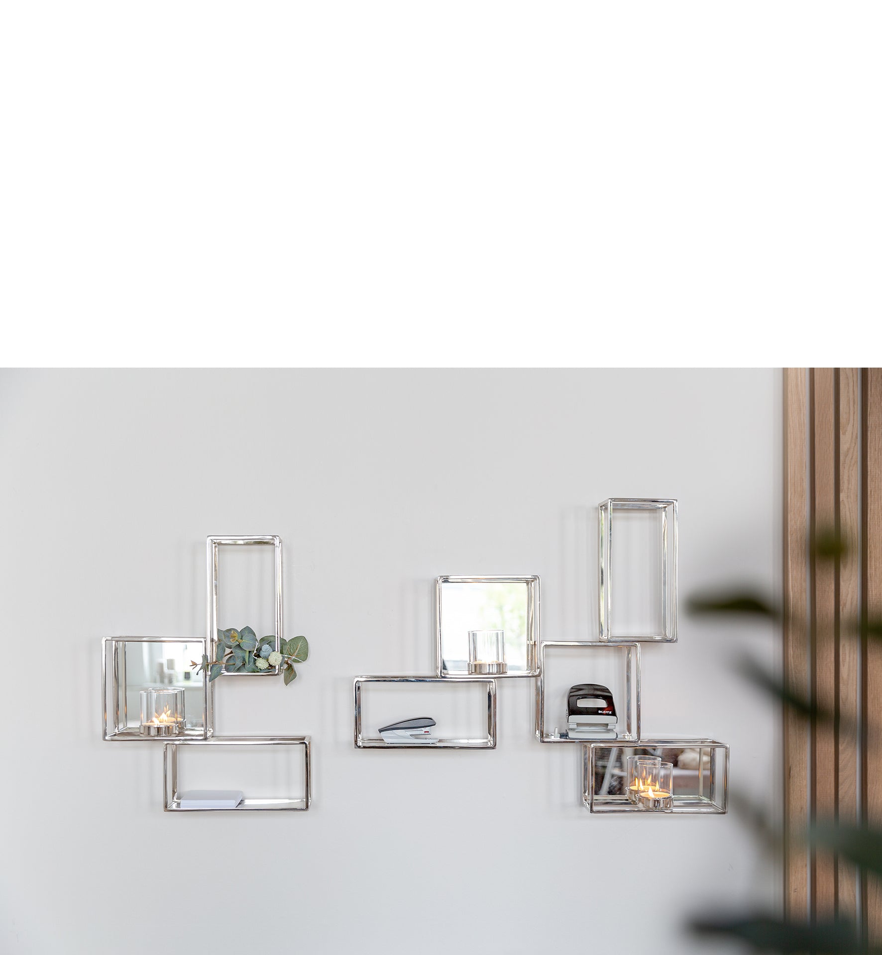 TRAVITA Wanddekoration silberfarben