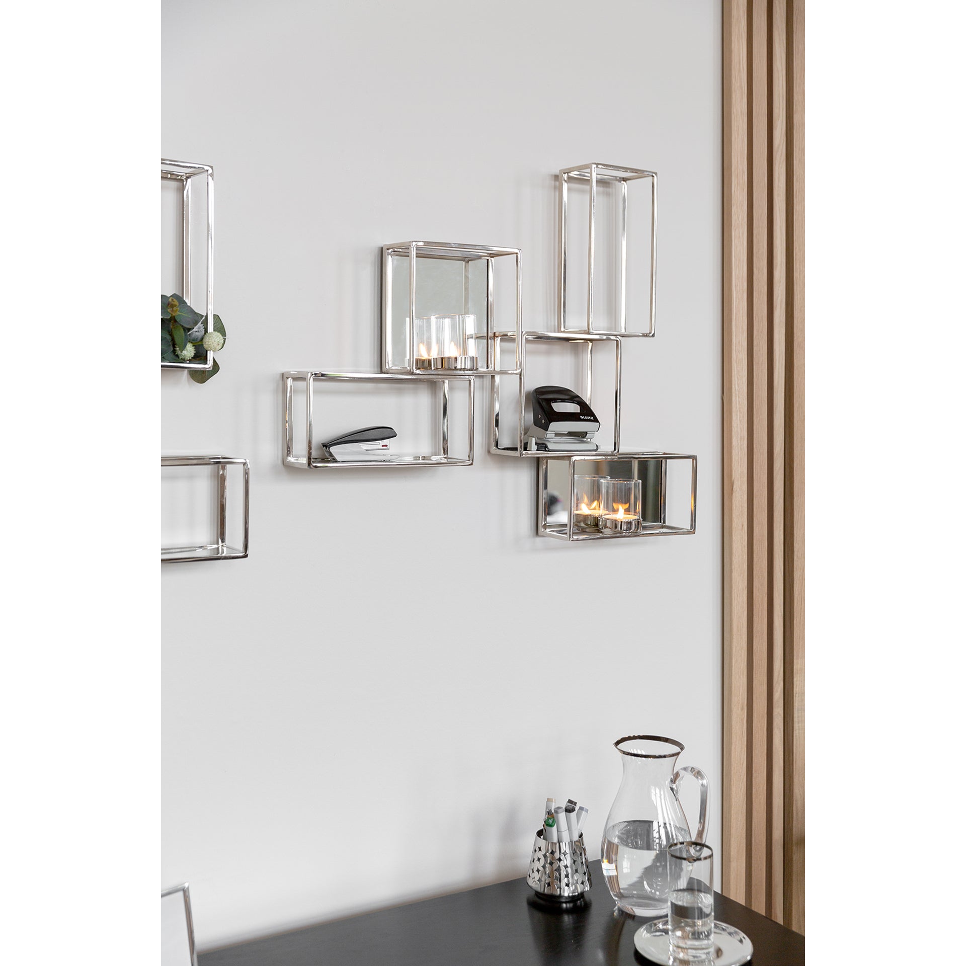 TRAVITA Wanddekoration silberfarben