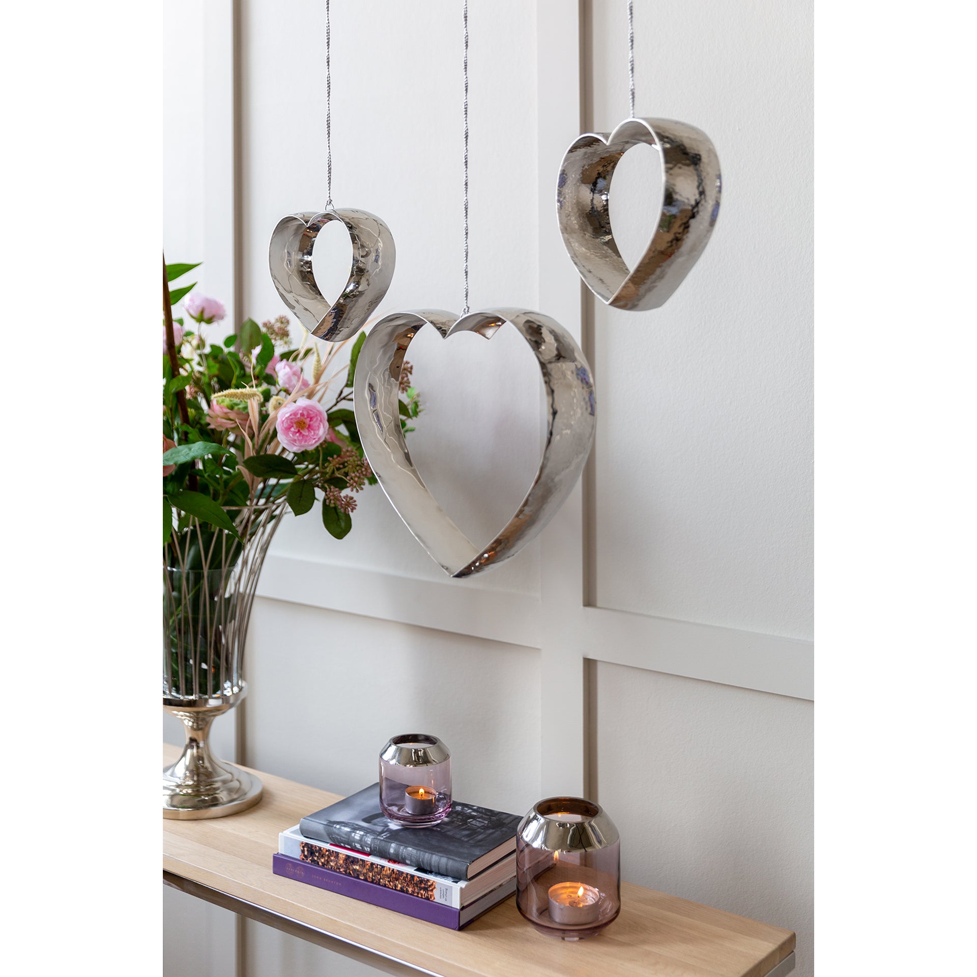 ANYA Deko Herz silberfarben