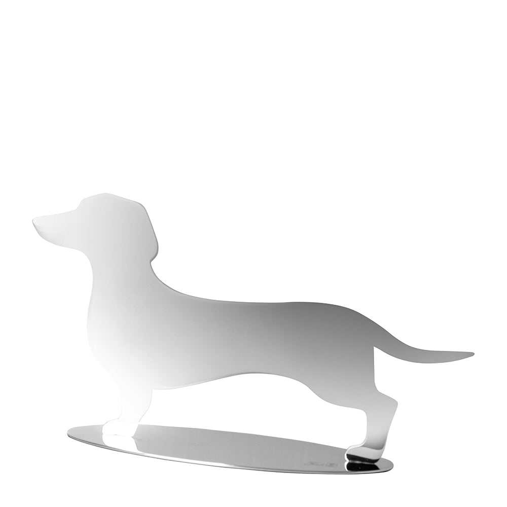 OSCAR Deko Hund silberfarben