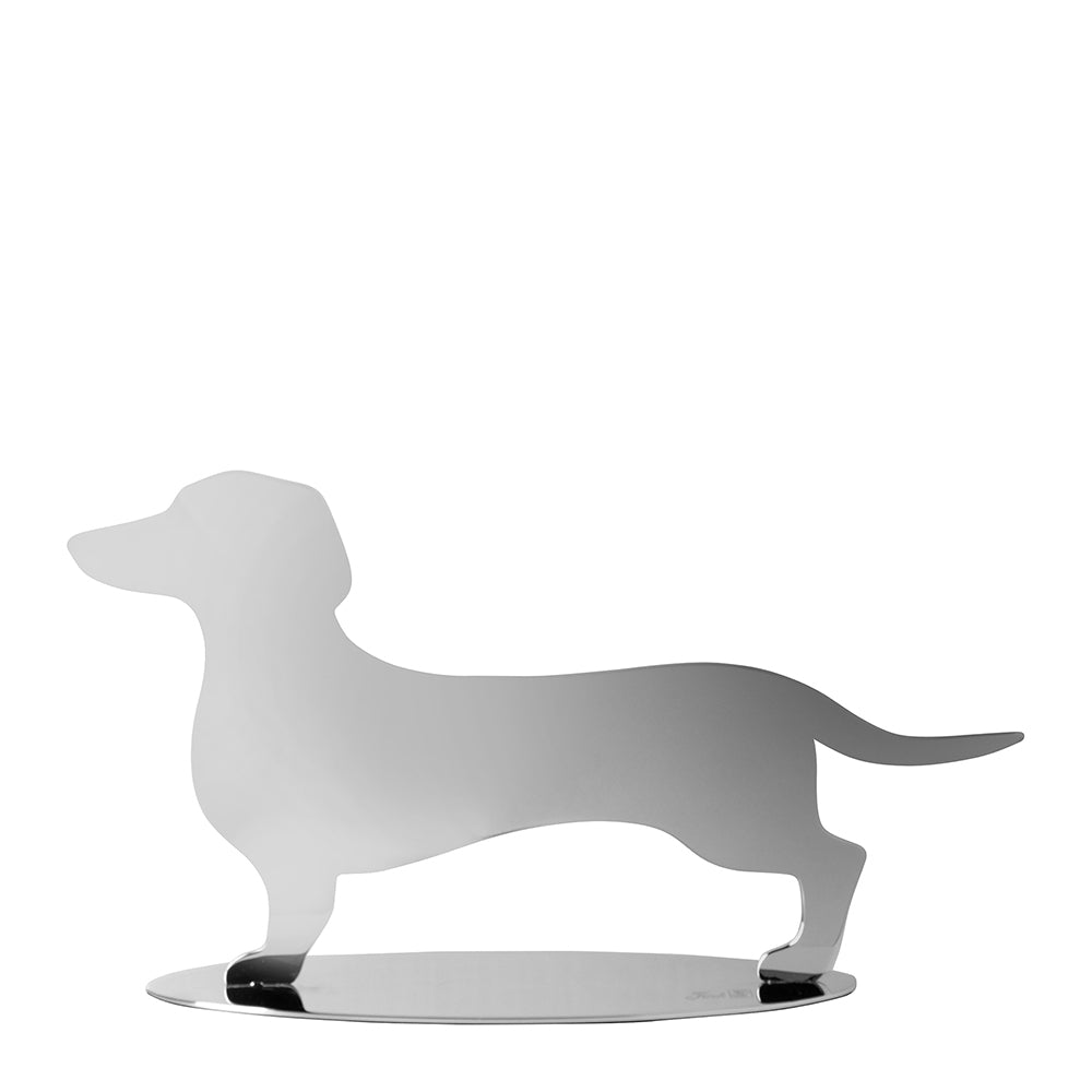 OSCAR Deko Hund silberfarben