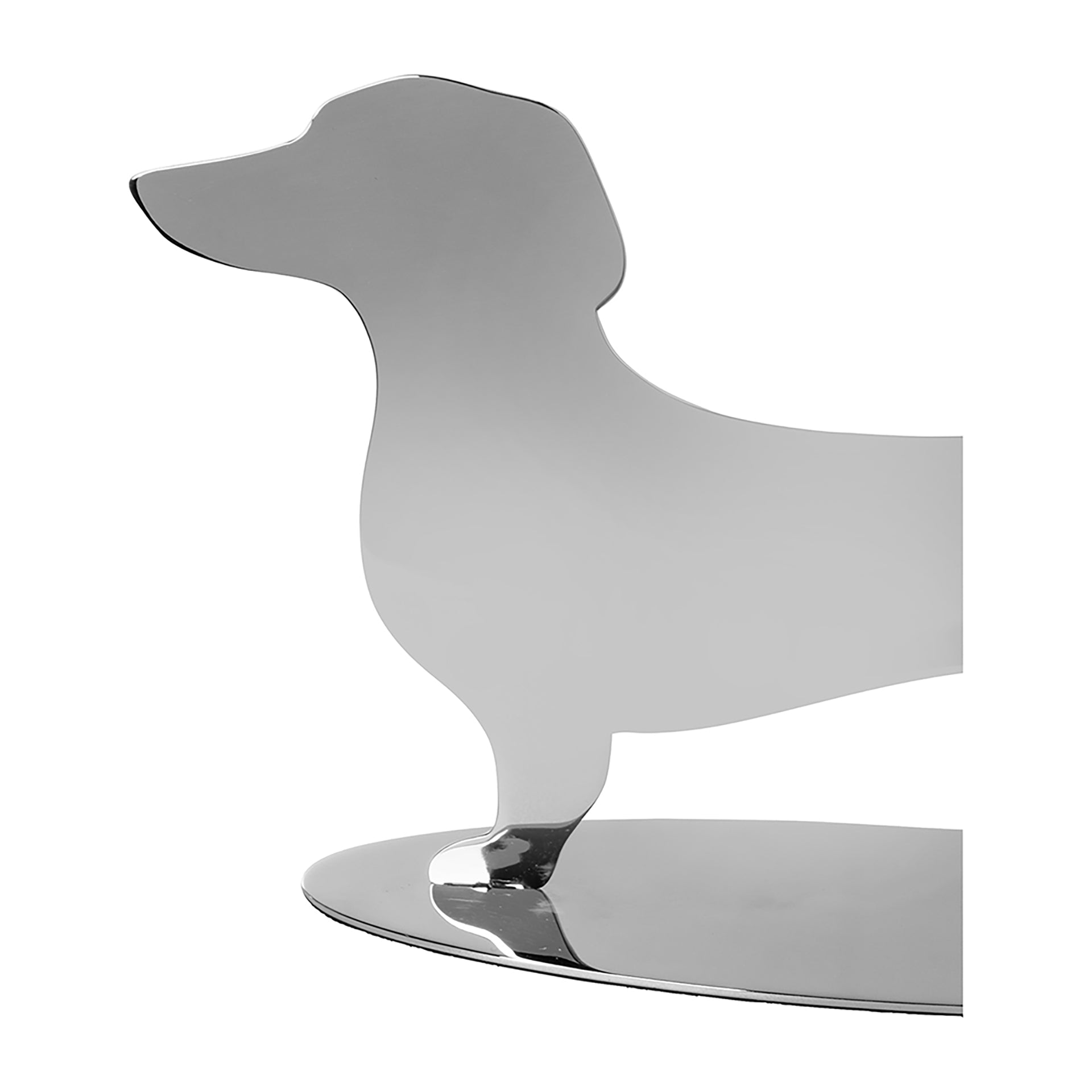 OSCAR Deko Hund silberfarben