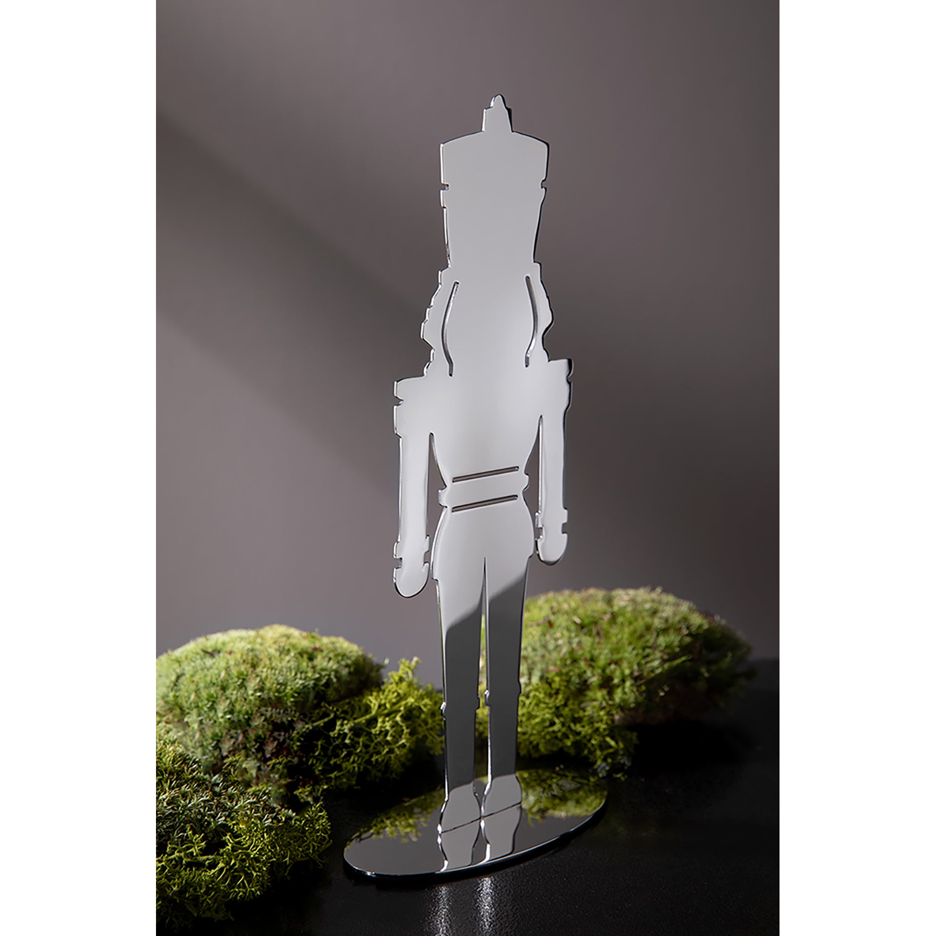 ANDY Deko Nussknacker silberfarben