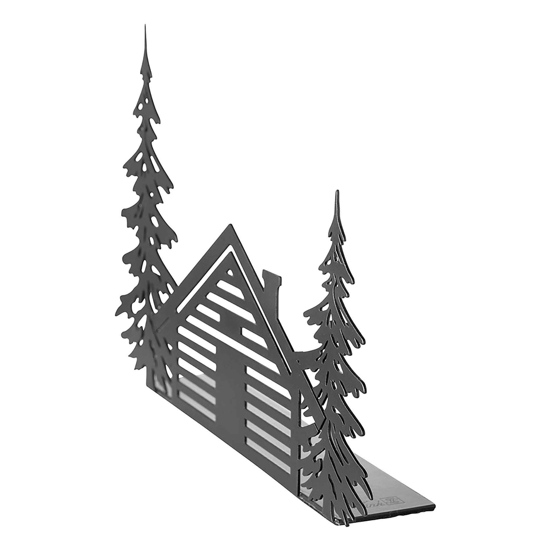 CHALET Deko Haus schwarz