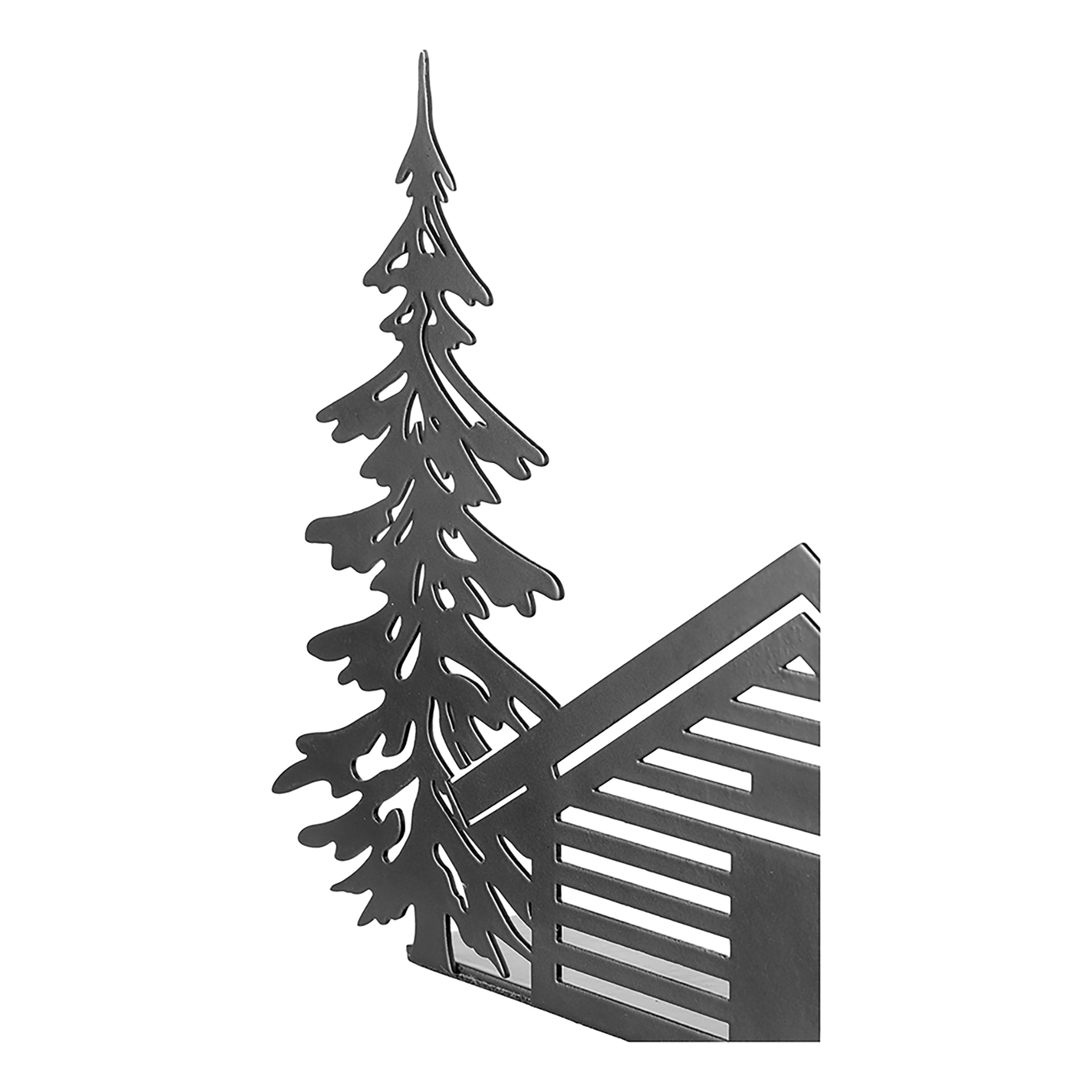 CHALET Deko Haus schwarz