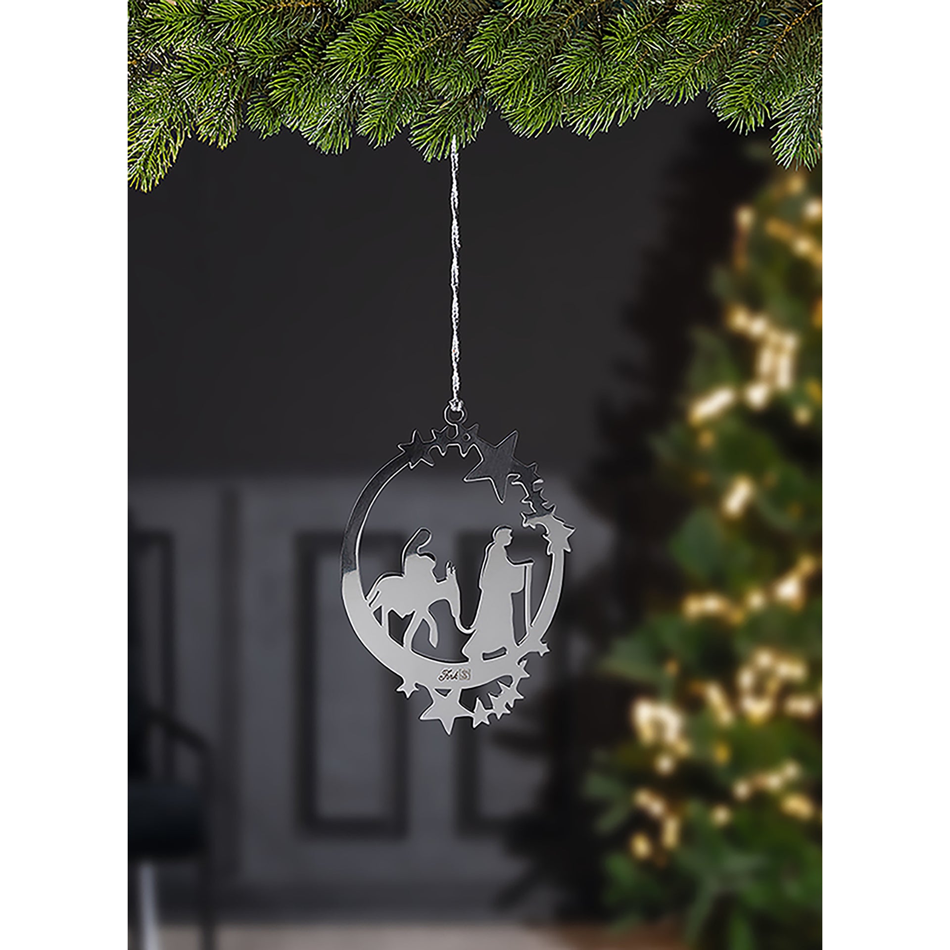 HOLY Anhänger silberfarben