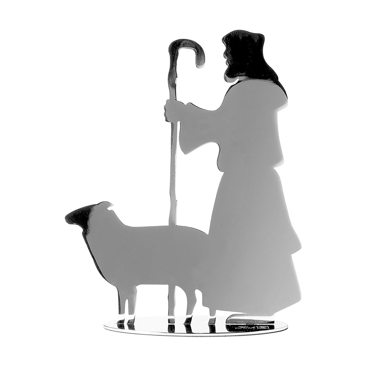 HERDSMAN Deko-Hirte silberfarben