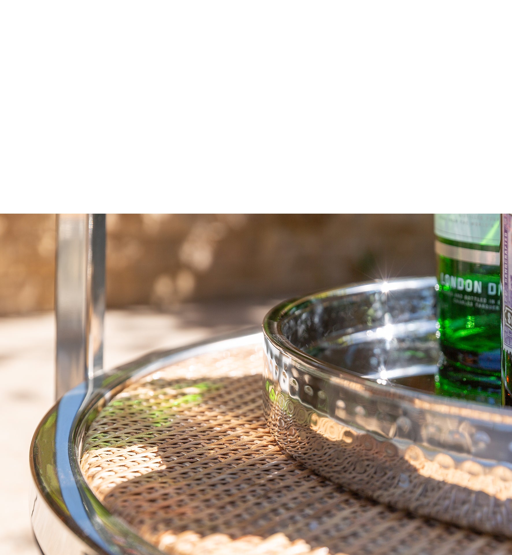 NASSAU Tablett silberfarben