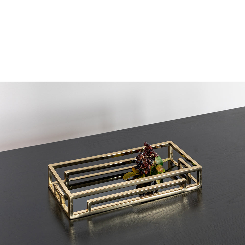 MERANO Tablett goldfarben