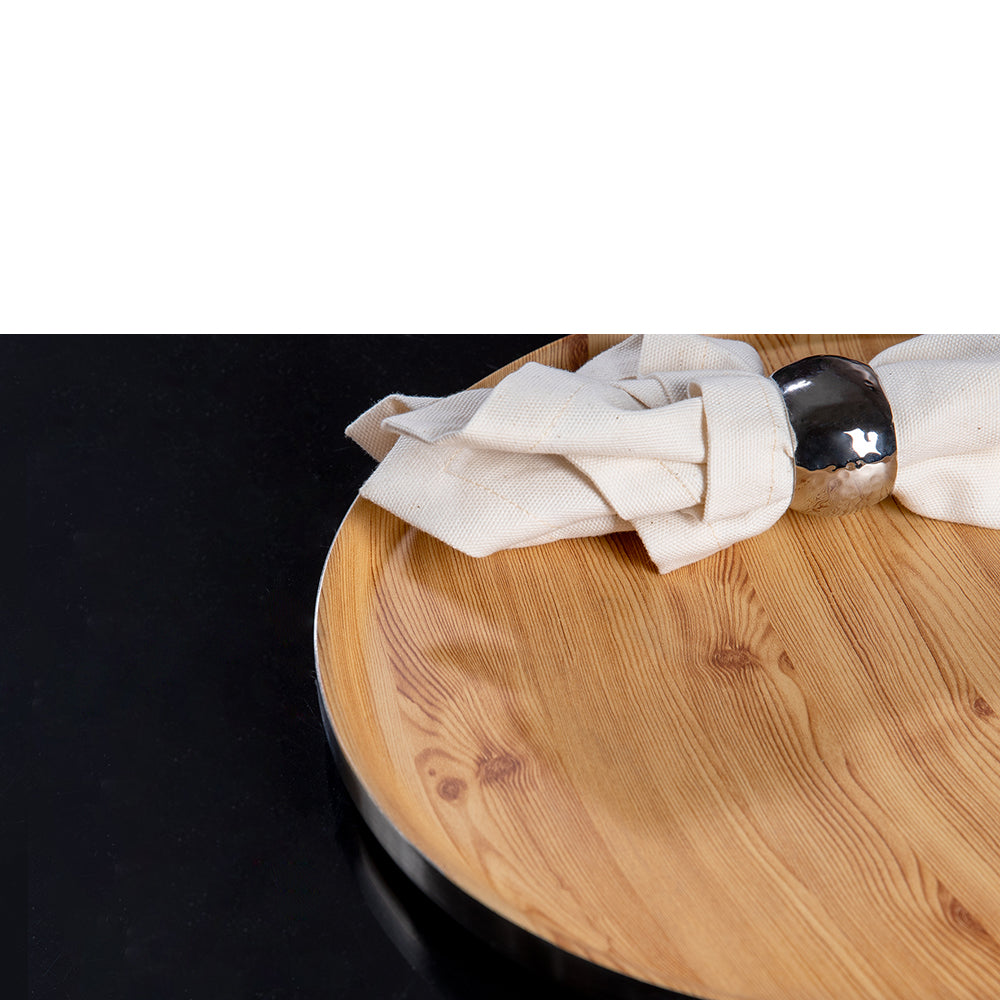 TIMBER Tablett silberfarben