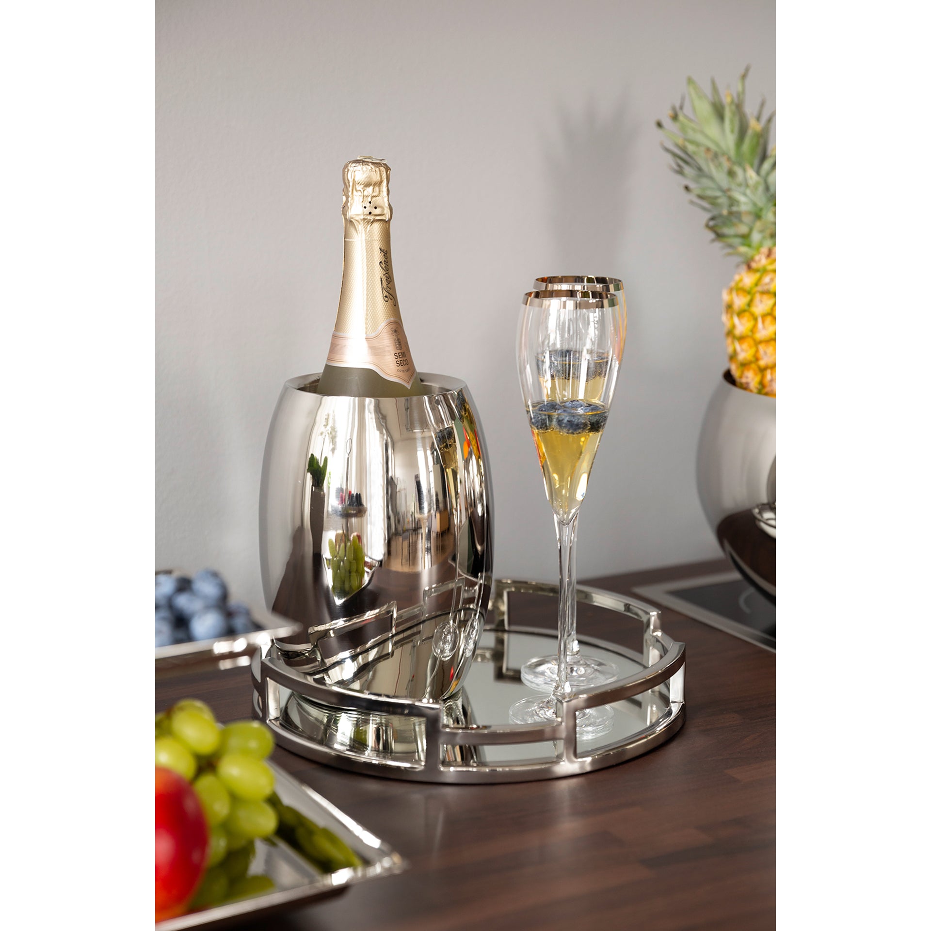 APOLLO Weinkühler silberfarben