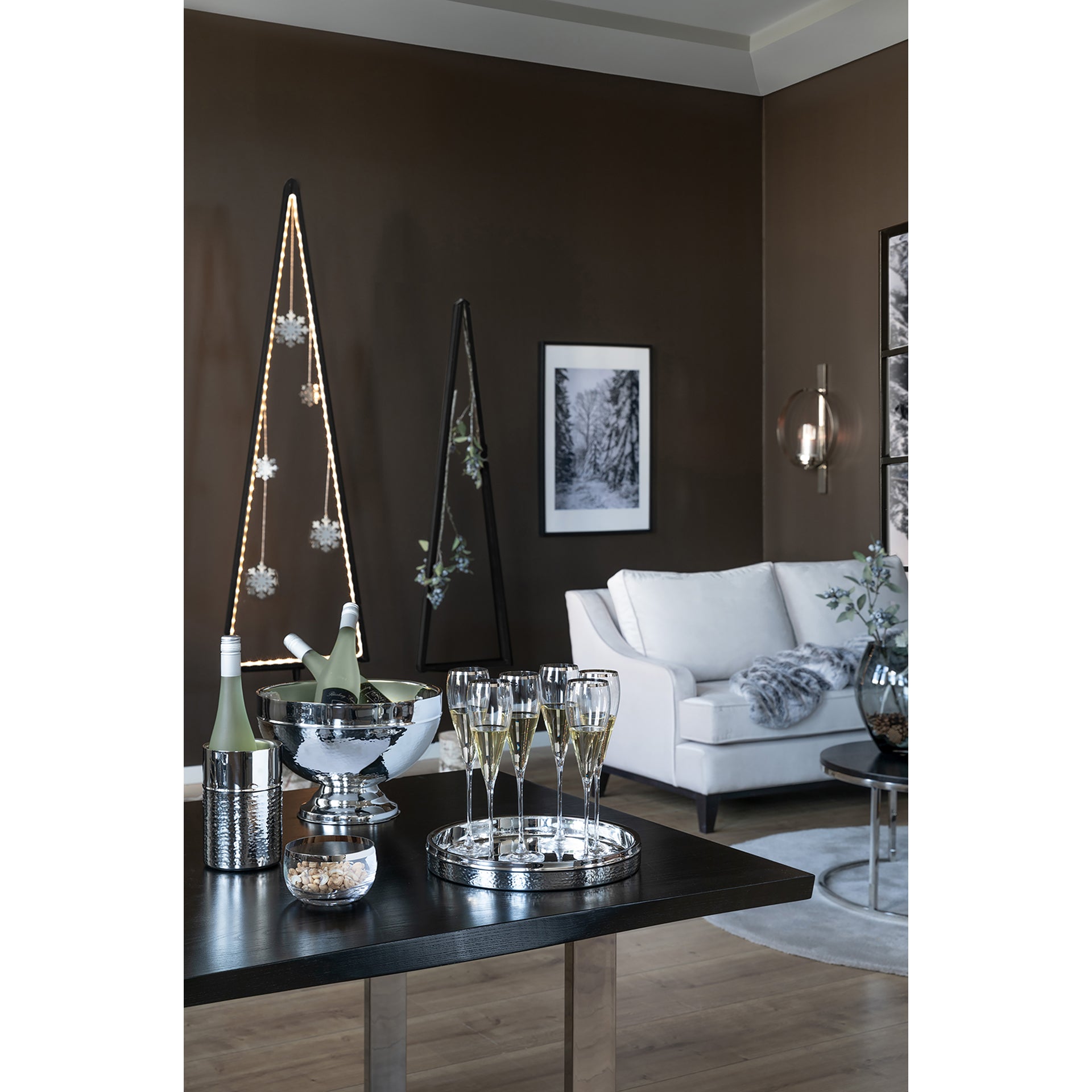 NASSAU Punchbowl silberfarben