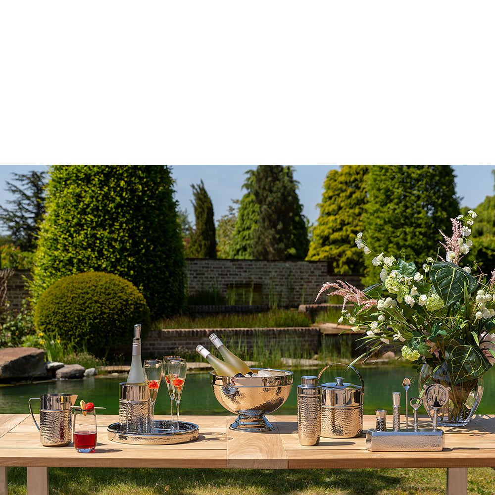 NASSAU Eiswürfeleimer silberfarben