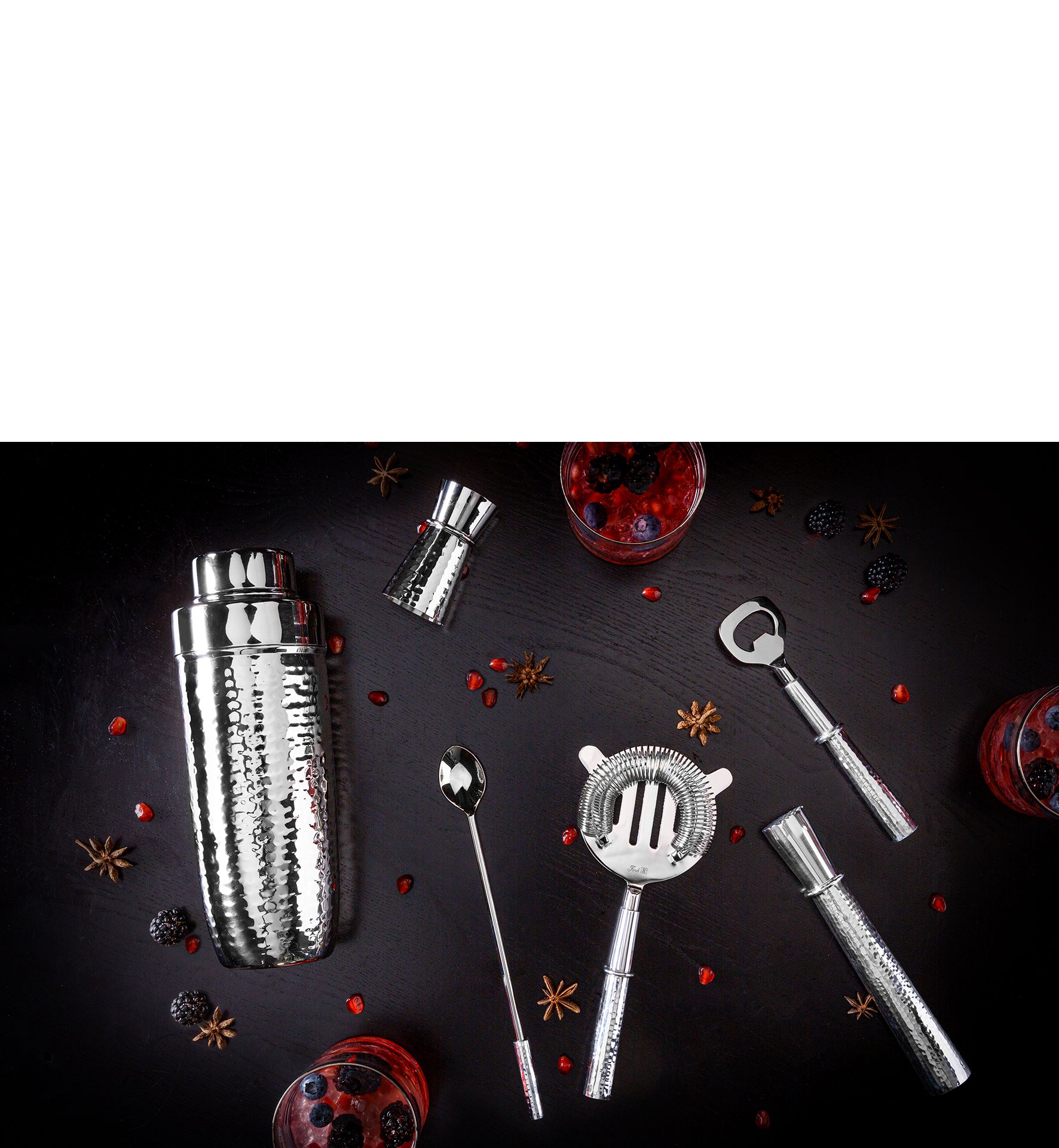 NASSAU Cocktailshaker silberfarben