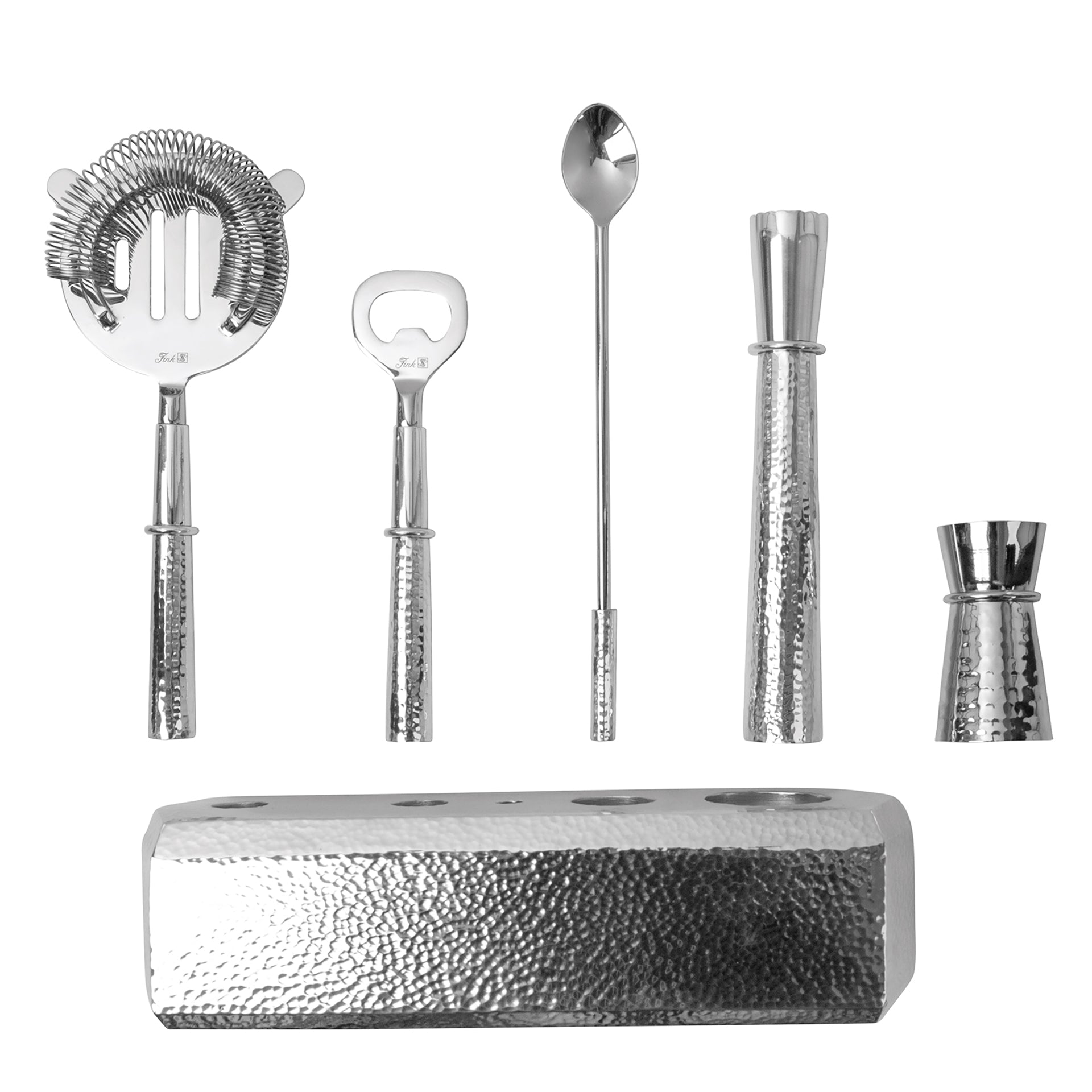 NASSAU Barzubehör silberfarben