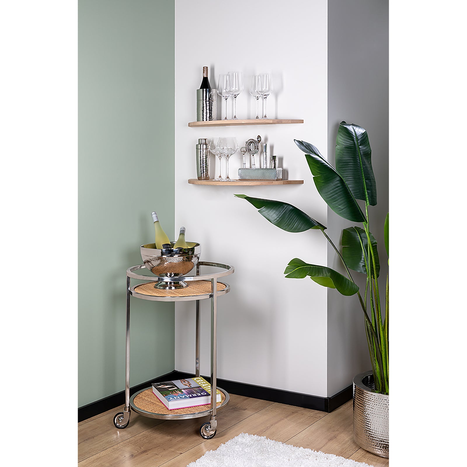 NASSAU Barzubehör silberfarben