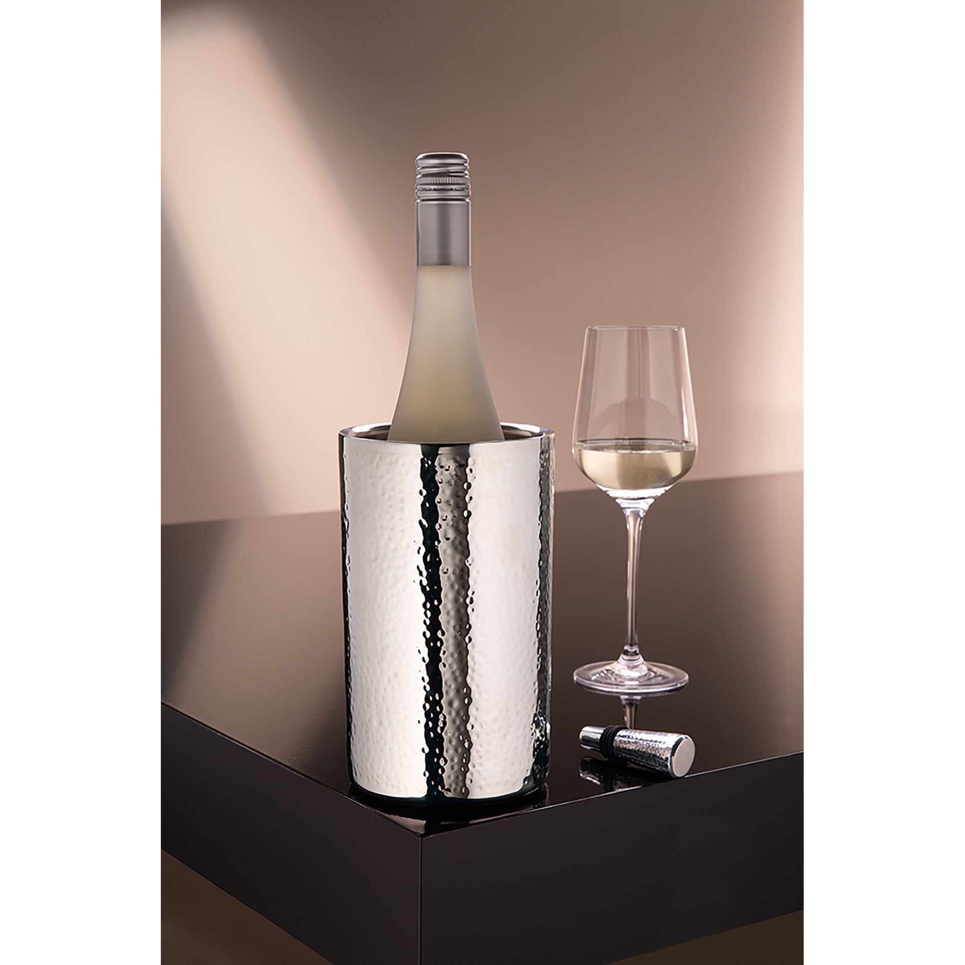 ATHEN Weinkühler silberfarben