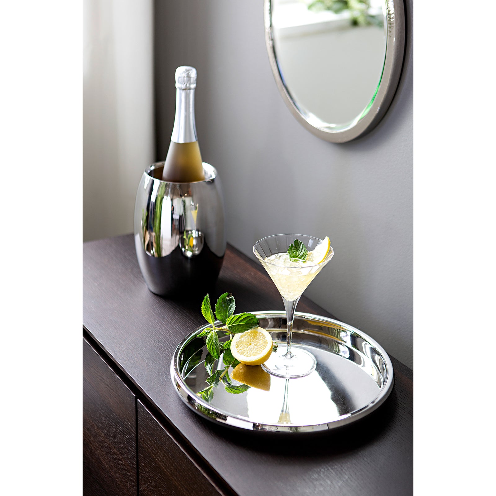 APOLLO Tablett silberfarben