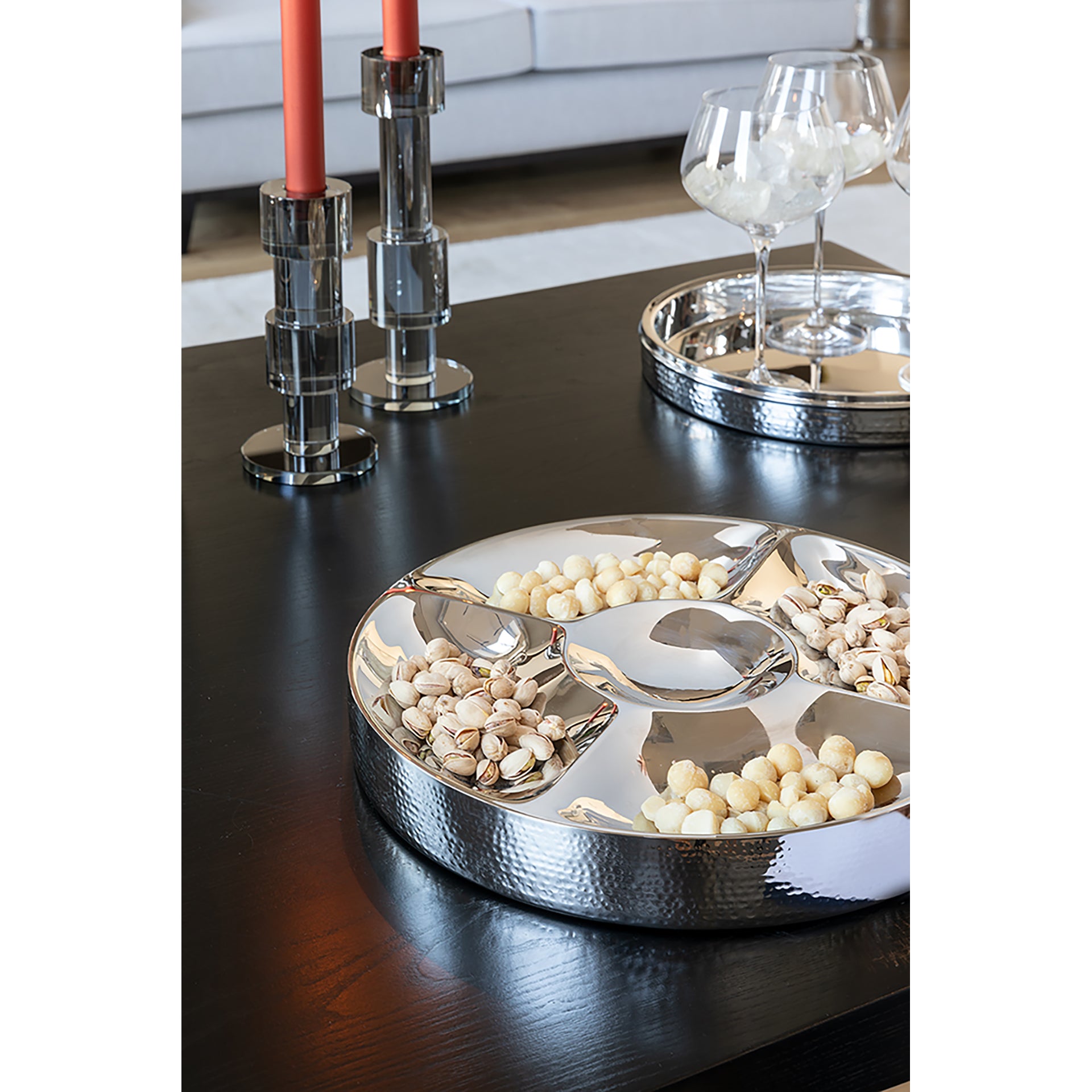 VOLCAN Platte silberfarben