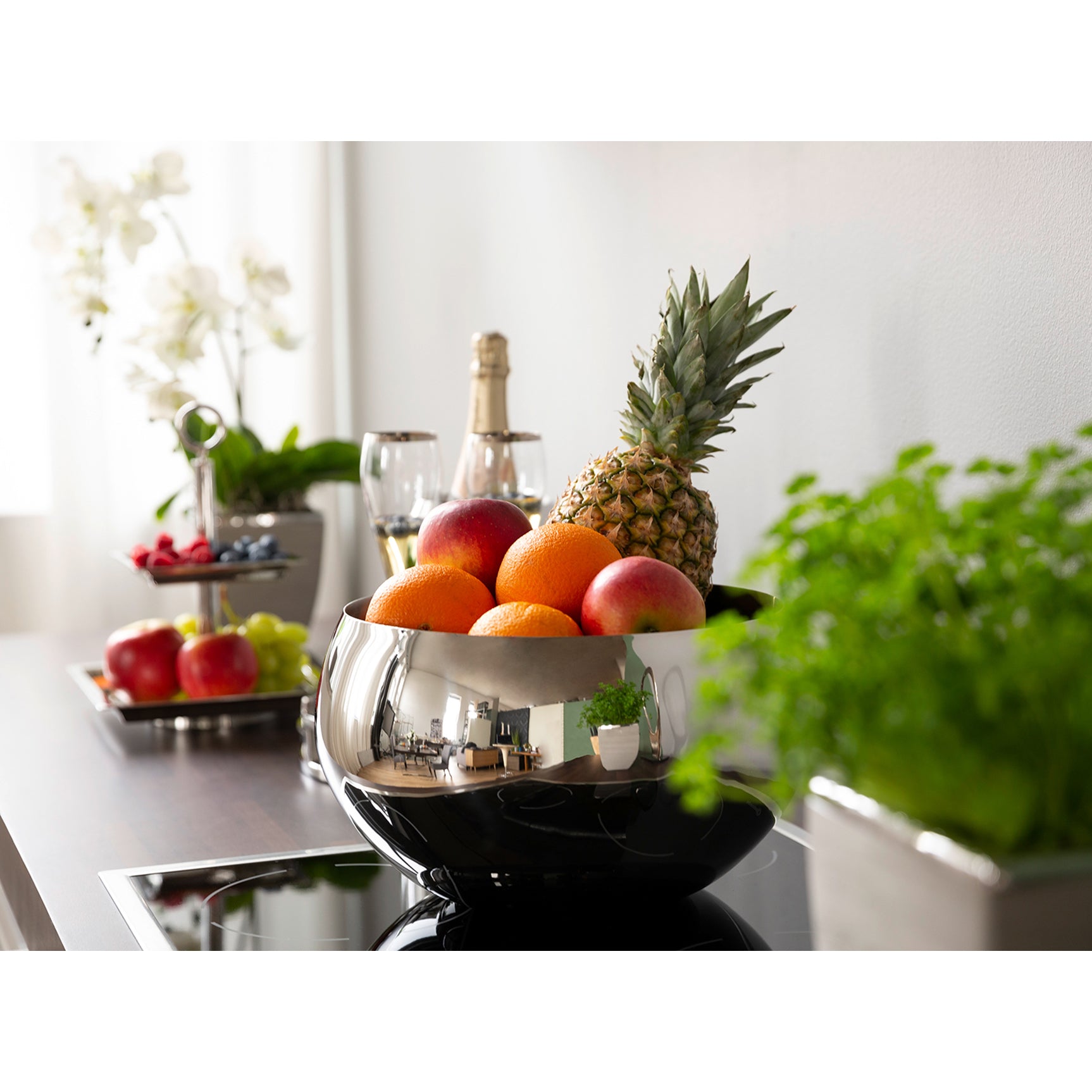 APOLLO Sektkühler silberfarben