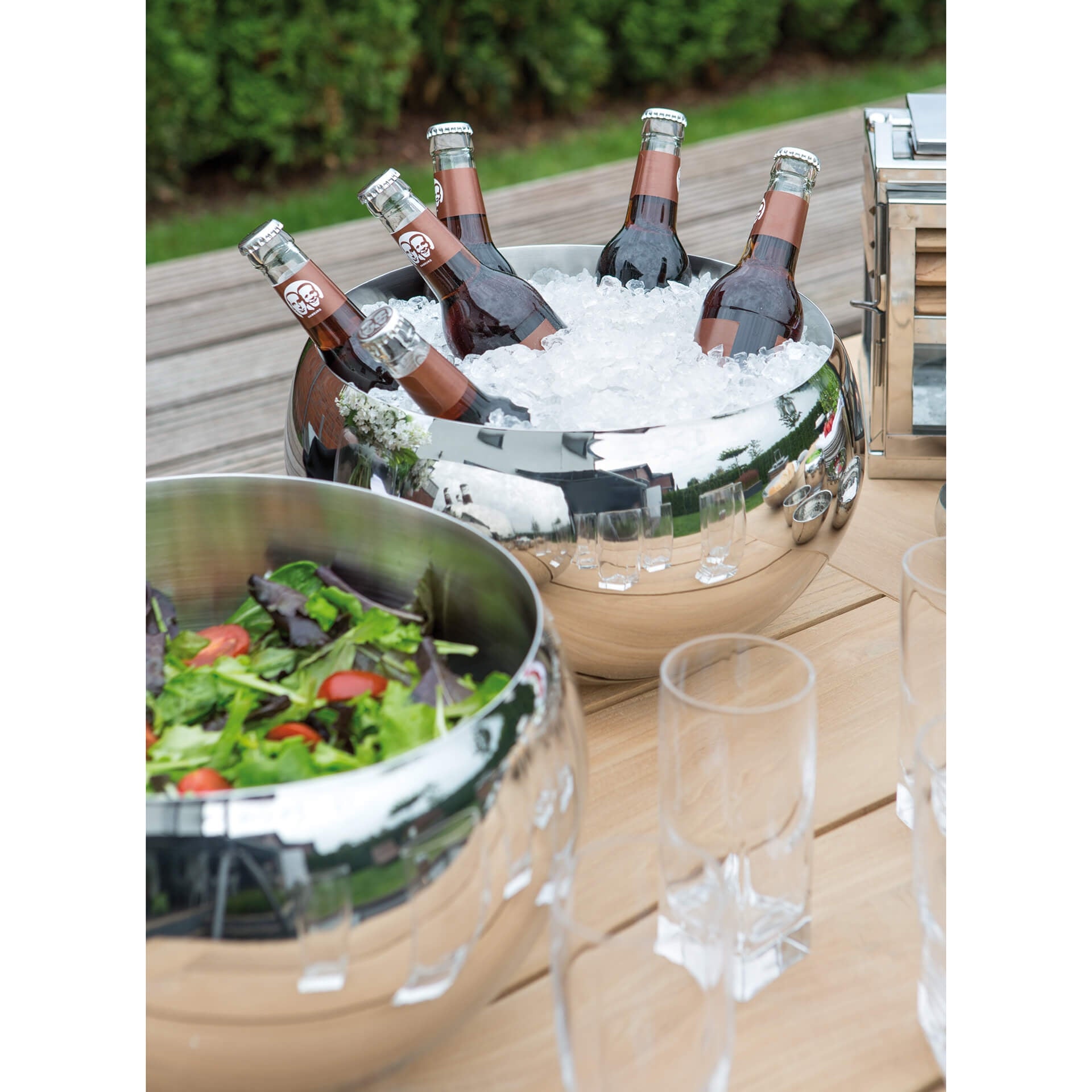 APOLLO Sektkühler silberfarben