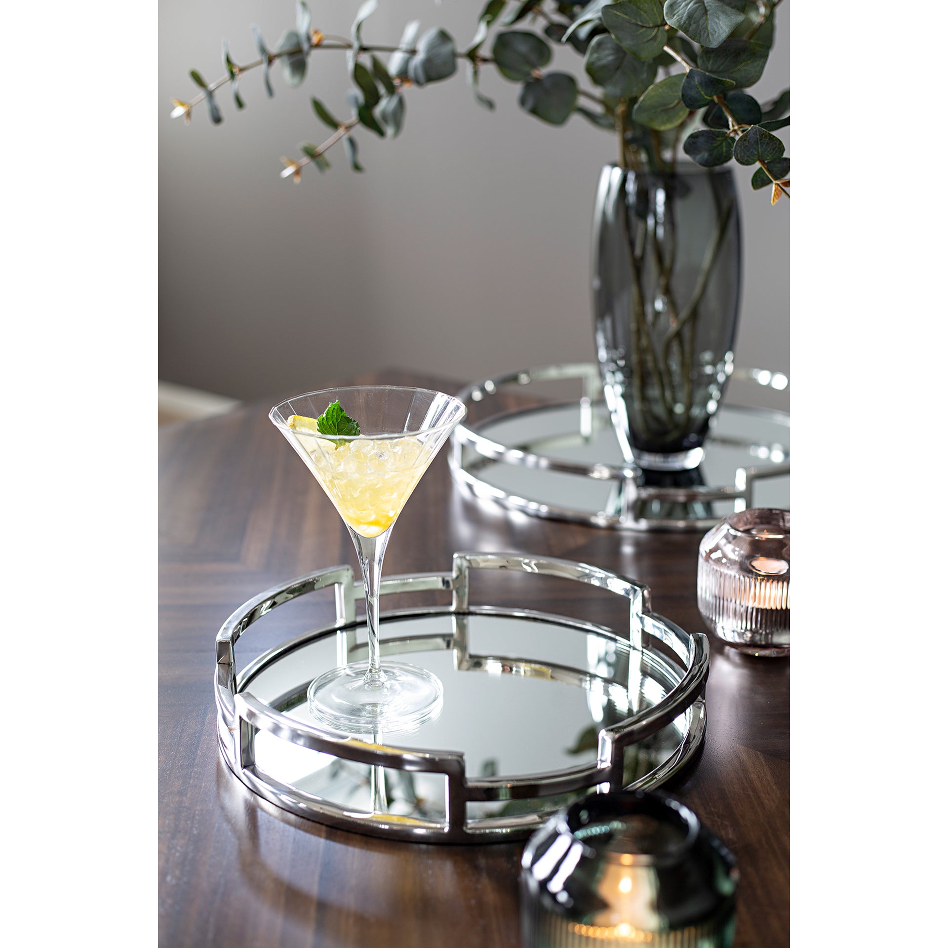 HOMMAGE Tablett silberfarben