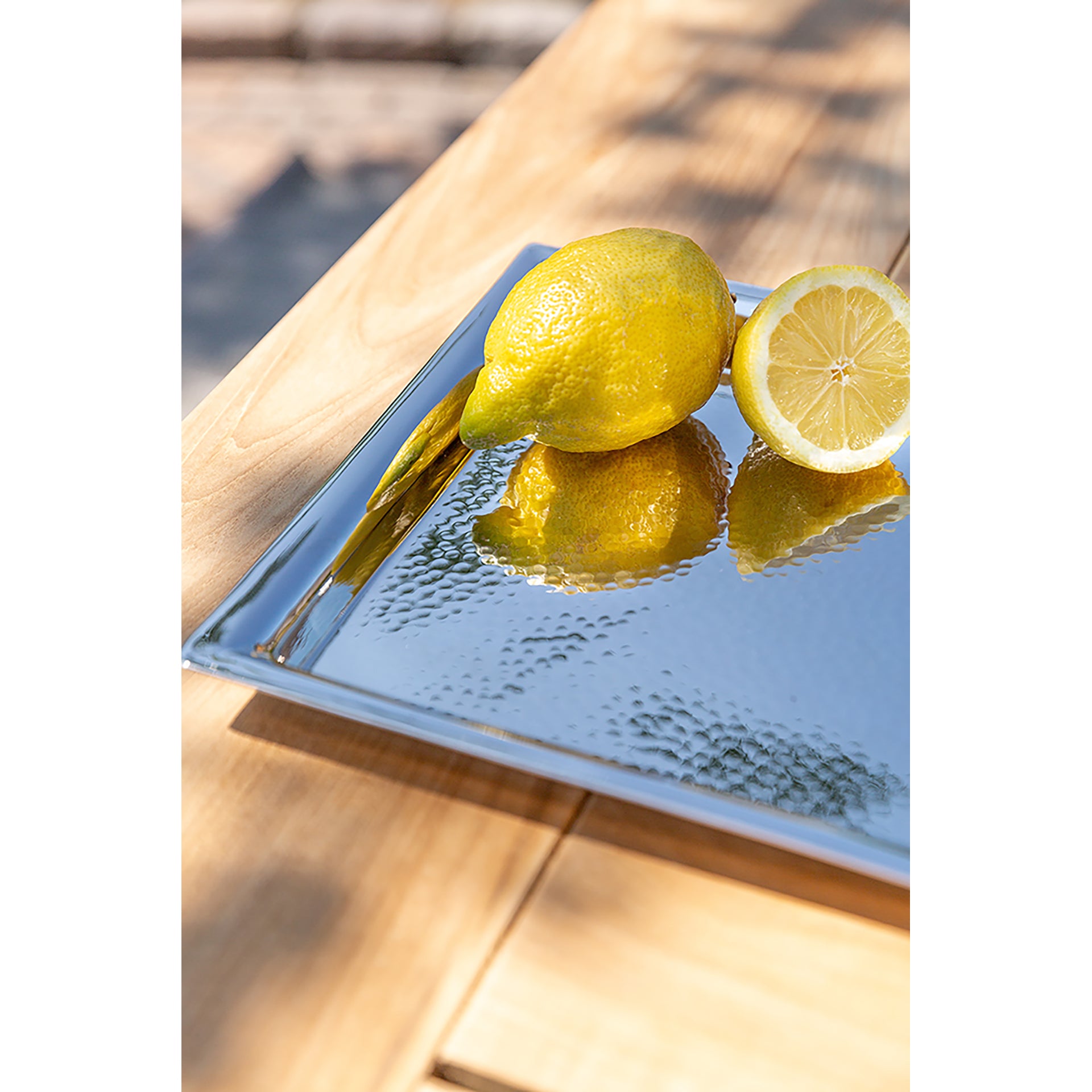 NAGANO Tablett silberfarben