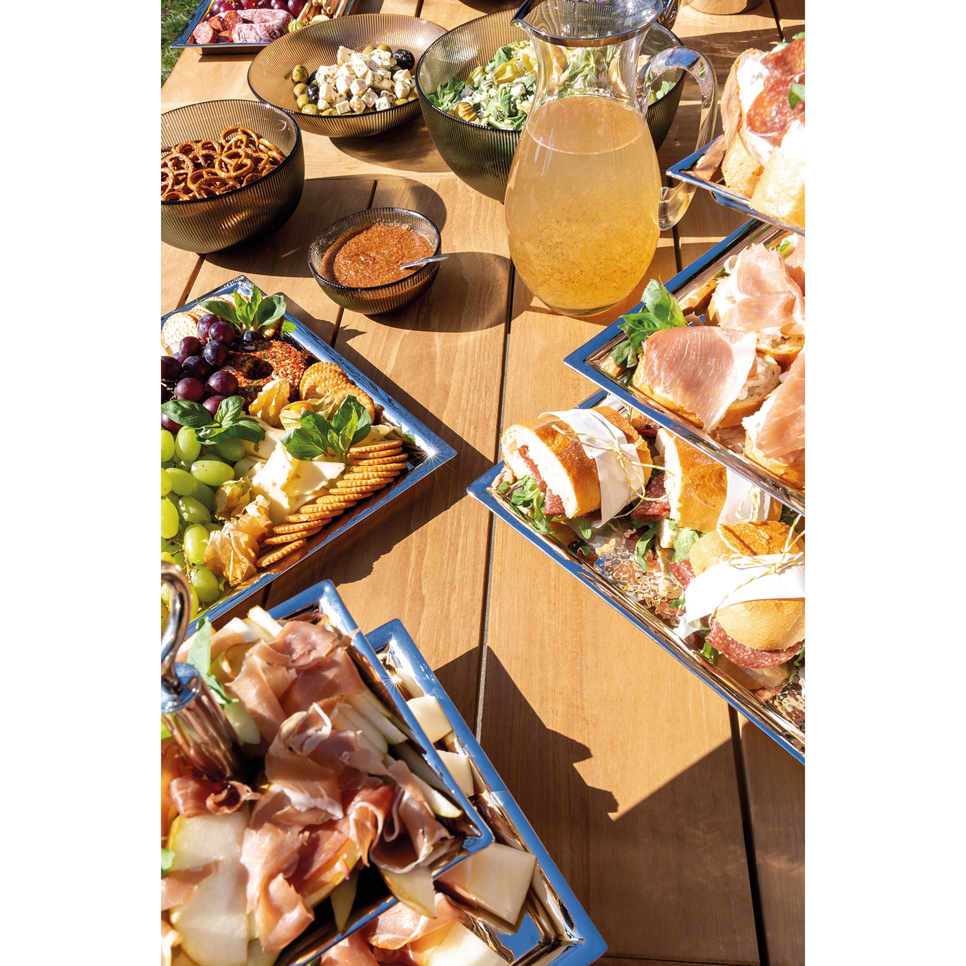 NAGANO 3er Etagere silberfarben