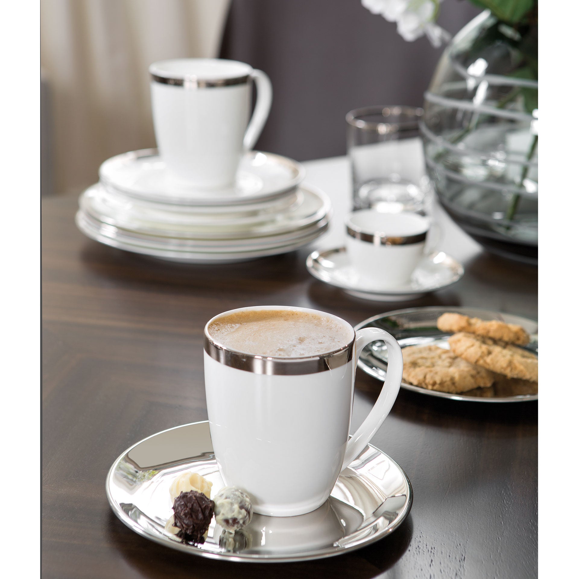 SAMUEL Untersetzer silberfarben