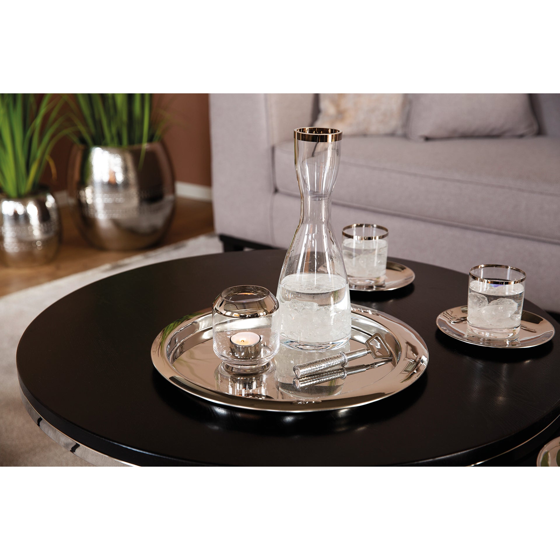 SAMUEL Untersetzer silberfarben