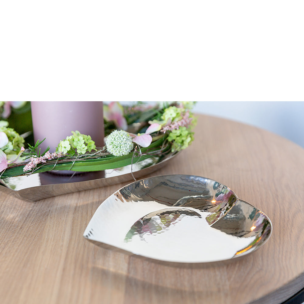 AMOROS Schale silberfarben