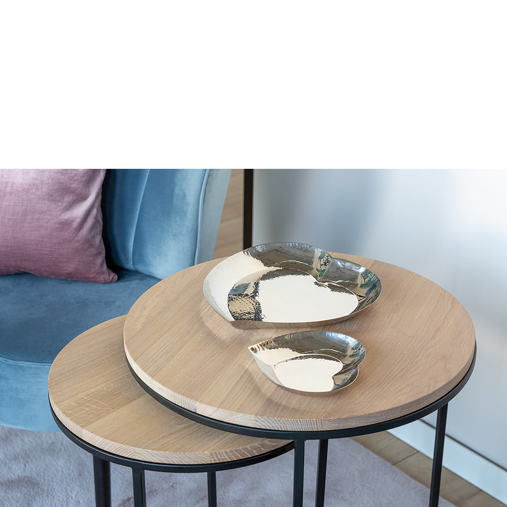 AMOROS Schale silberfarben