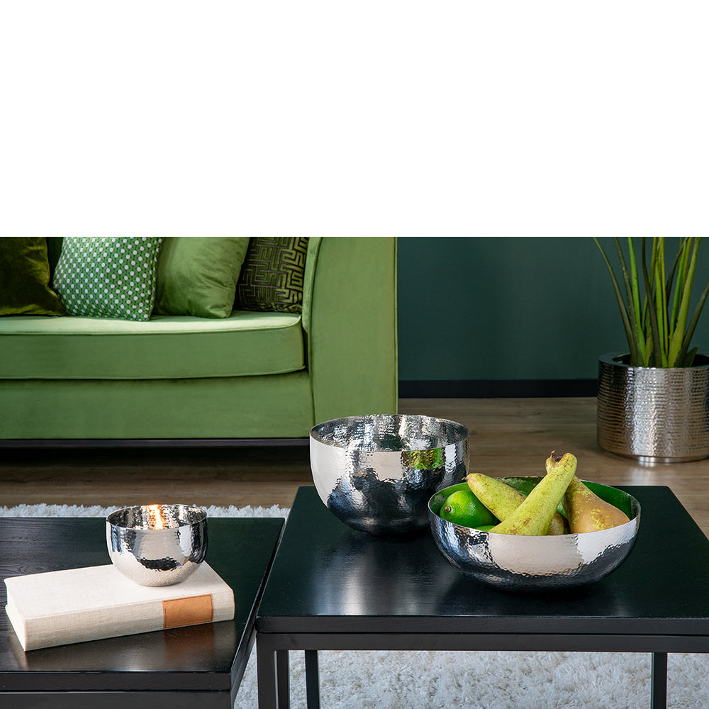 MIRTA Schale silberfarben