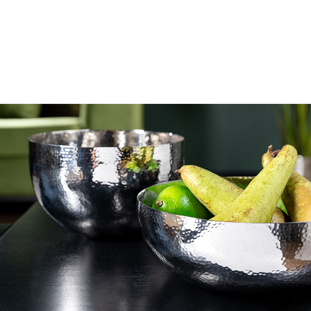 MIRTA Schale silberfarben